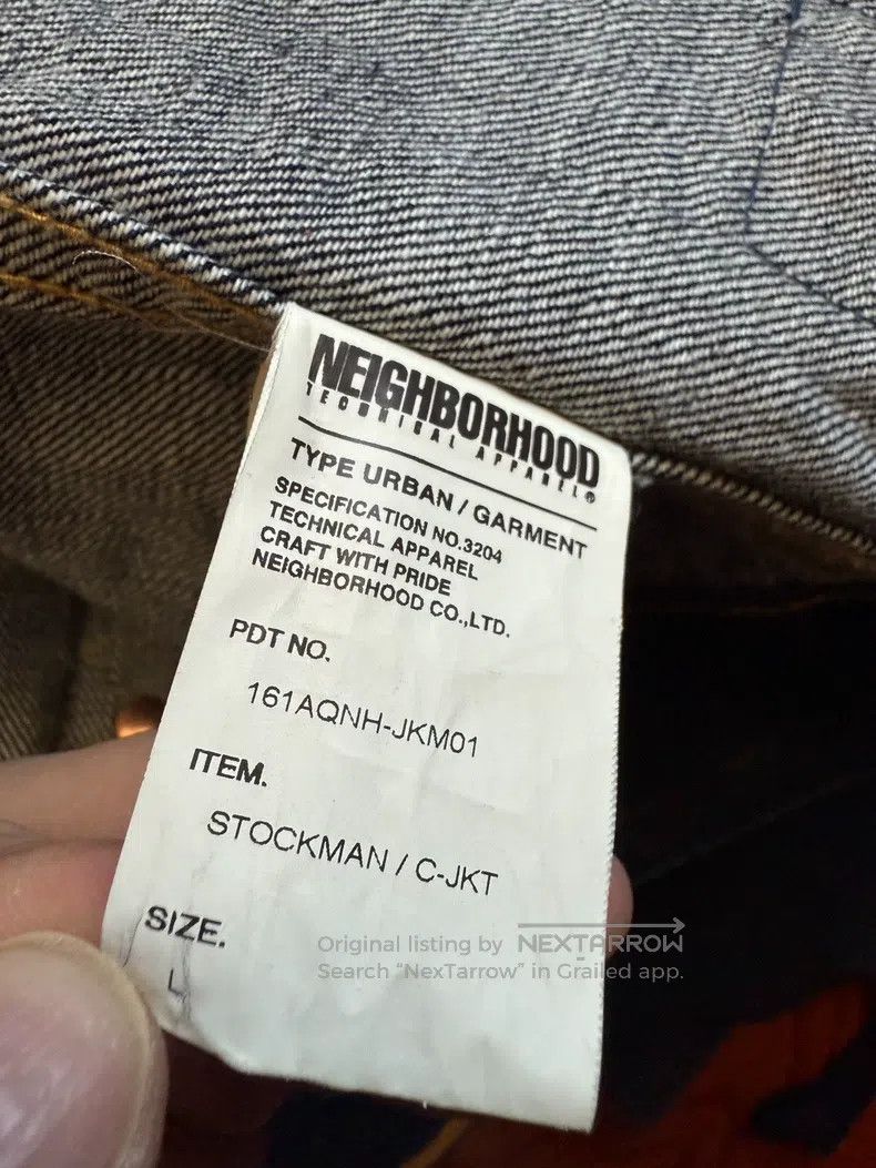 Other Neighborhood Corduroy Collar Denim Jacket Size US L / EU 52-54 / 3 - 4 Thumbnail