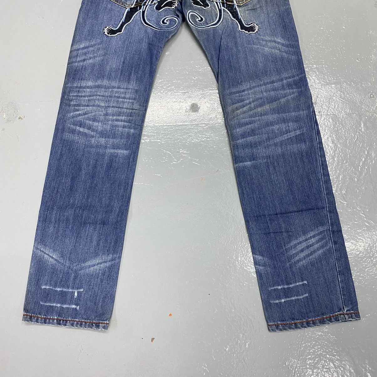 Christian Audigier Vintage Christian Audigier Y2K Jeans Ed Hardy Jacket Flare Size US 32 / EU 48 - 3 Thumbnail