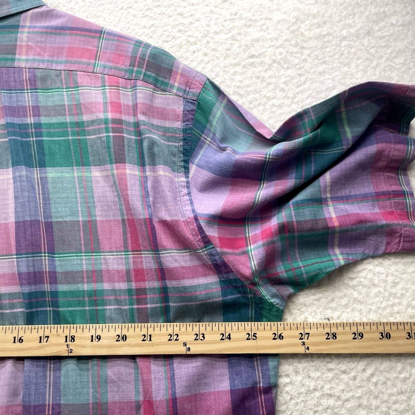 Polo Ralph Lauren Polo Ralph Lauren Shirt Mens Large L Golf Crest Plaid Purple Teal Preppy Size US L / EU 52-54 / 3 - 6 Thumbnail