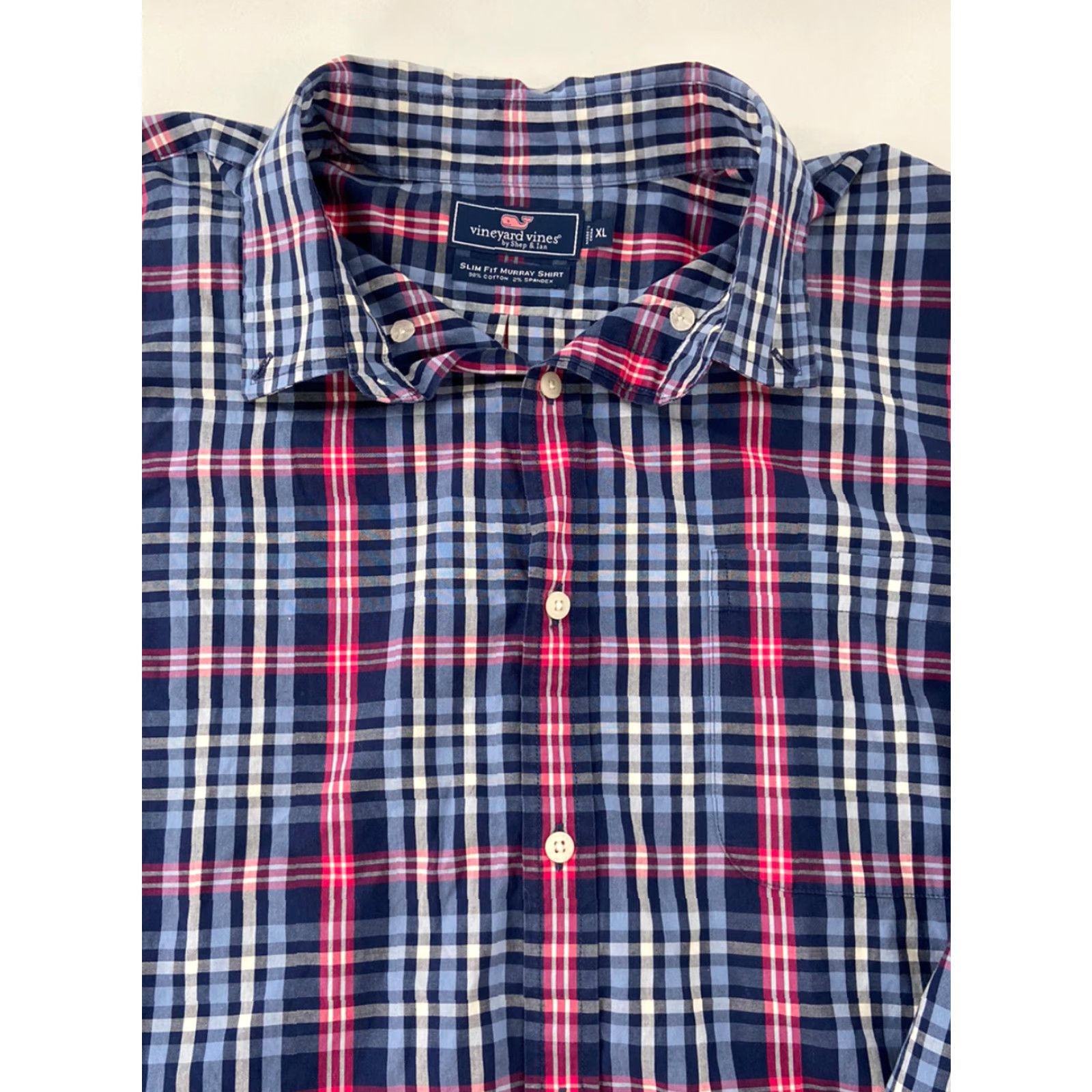Vineyard Vines Vineyard Vines Murray Shirt Shirt Adult XL Multicolor Plaid Long Sleeve Slim Button-Up Mens Size US XL / EU 56 / 4 - 3 Thumbnail