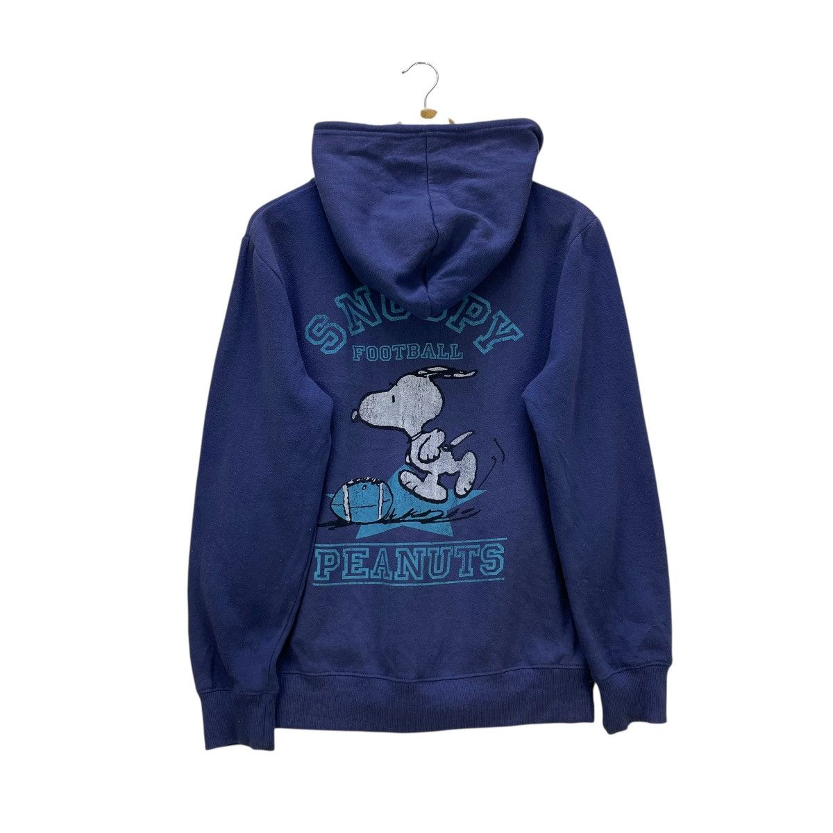 Peanuts Vintage Peanut Snoopy Big Logo Playing Football Hooded Size US M / EU 48-50 / 2 - 1 Thumbnail