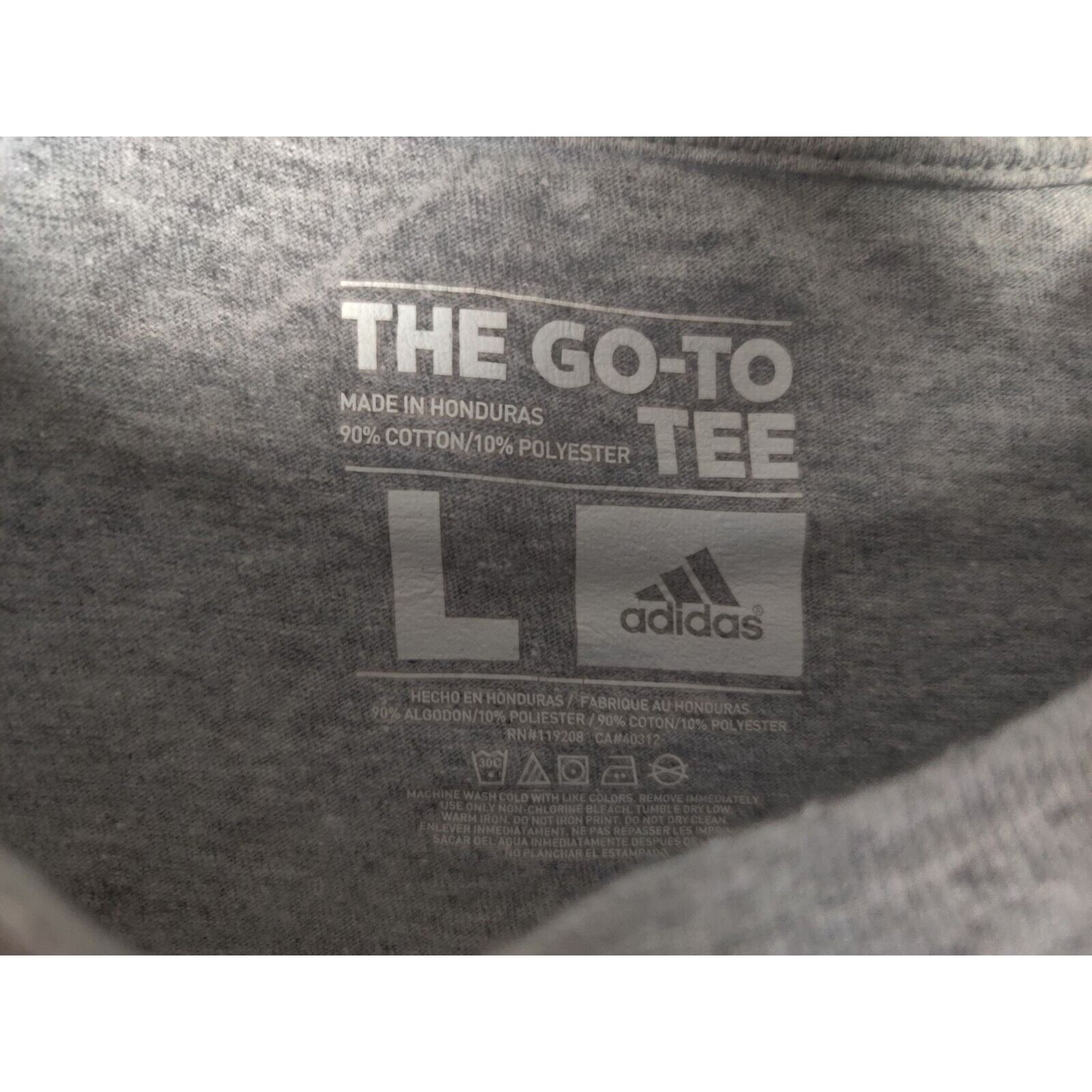 Adidas Adidas Shirt Adult Mens Large Gray Black Hustle on 100 Size US L / EU 52-54 / 3 - 6 Thumbnail