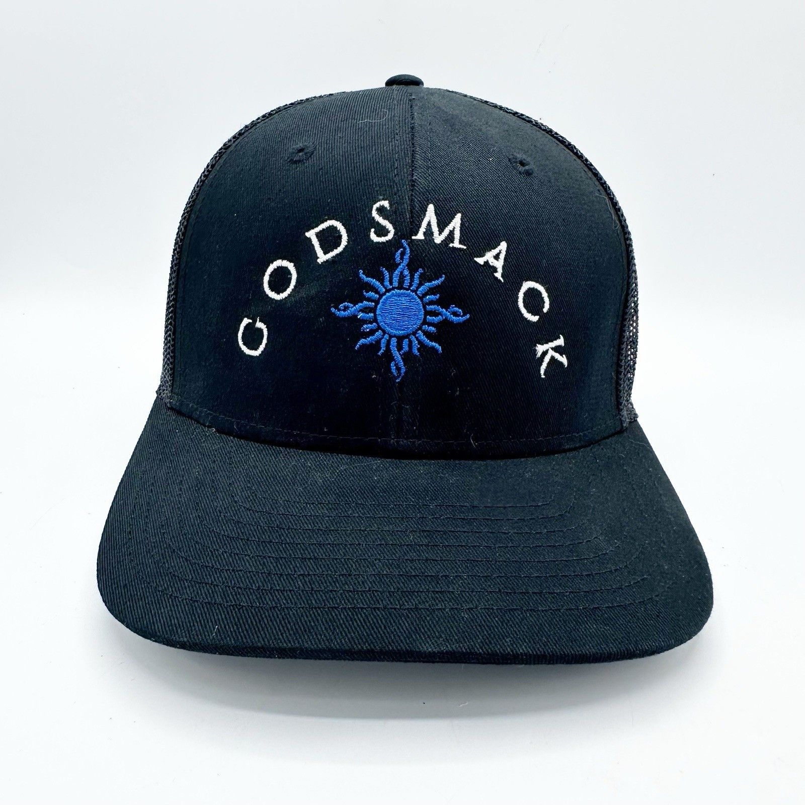 The Game GODSMACK Music Band Embroidered Snapback Mesh Trucker Hat Size ONE SIZE - 2 Thumbnail