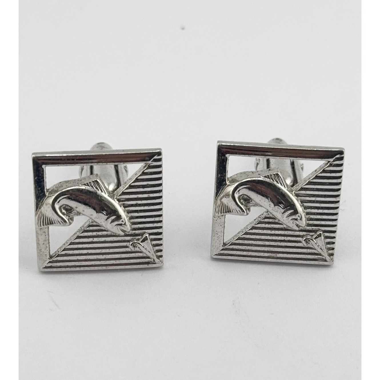 Vintage Vintage swank fish cuff links cufflinks Size ONE SIZE - 1 Thumbnail
