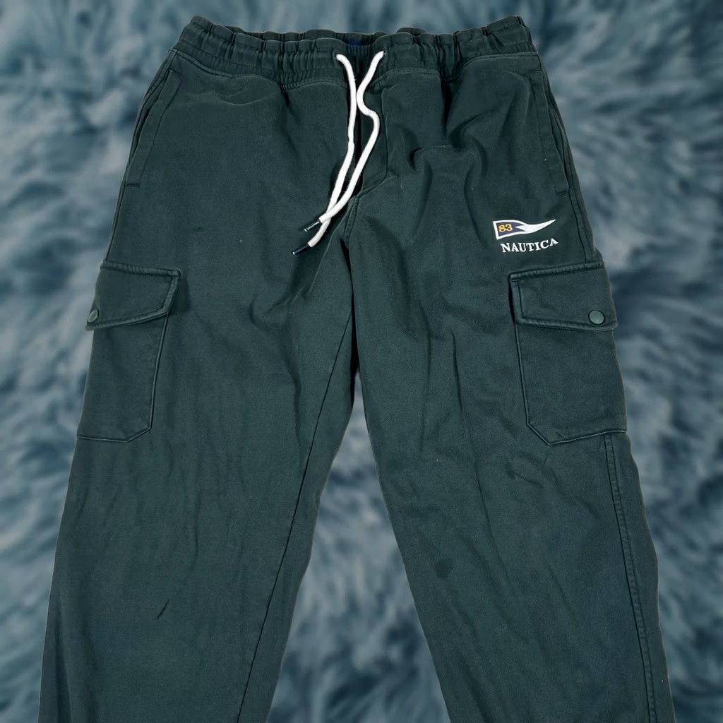 Nautica Nautica Jogger Pants XL Green Embroidered Sailing Club Logo 1983 Embroidered Green Men Size US 36 / EU 52 - 1 Thumbnail