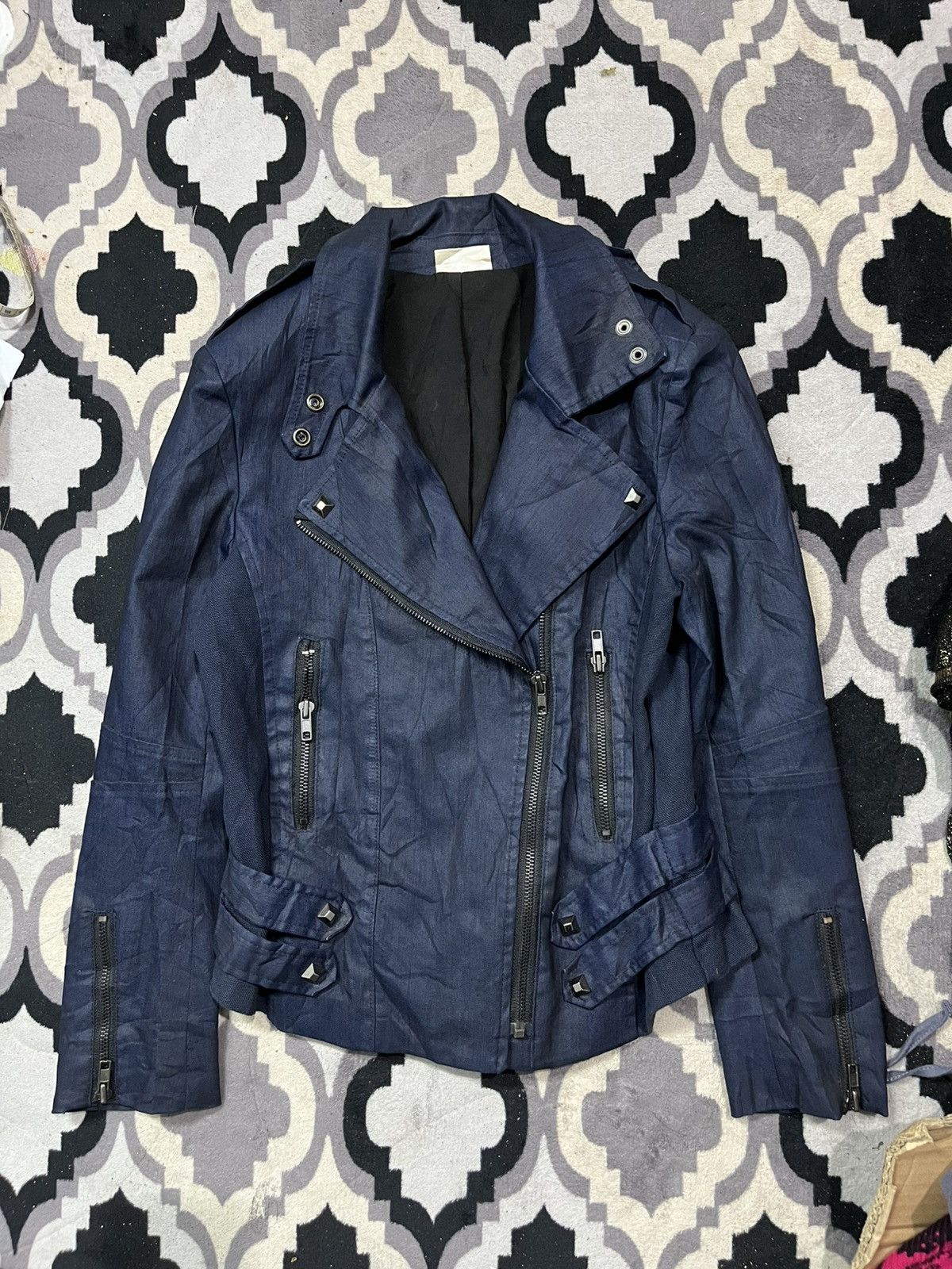 Isamu Katayama Backlash Think about waxed bondage punk jacket Size US M / EU 48-50 / 2 - 1 Thumbnail