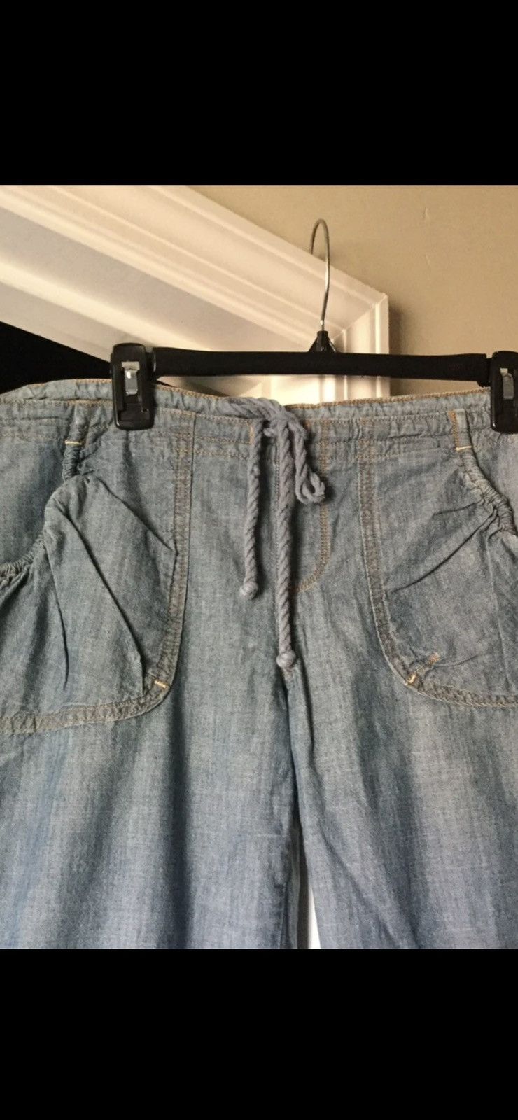 Lucky Brand Women’s Lucky Brand Drawstring Denim Pants Size 35" - 5 Thumbnail