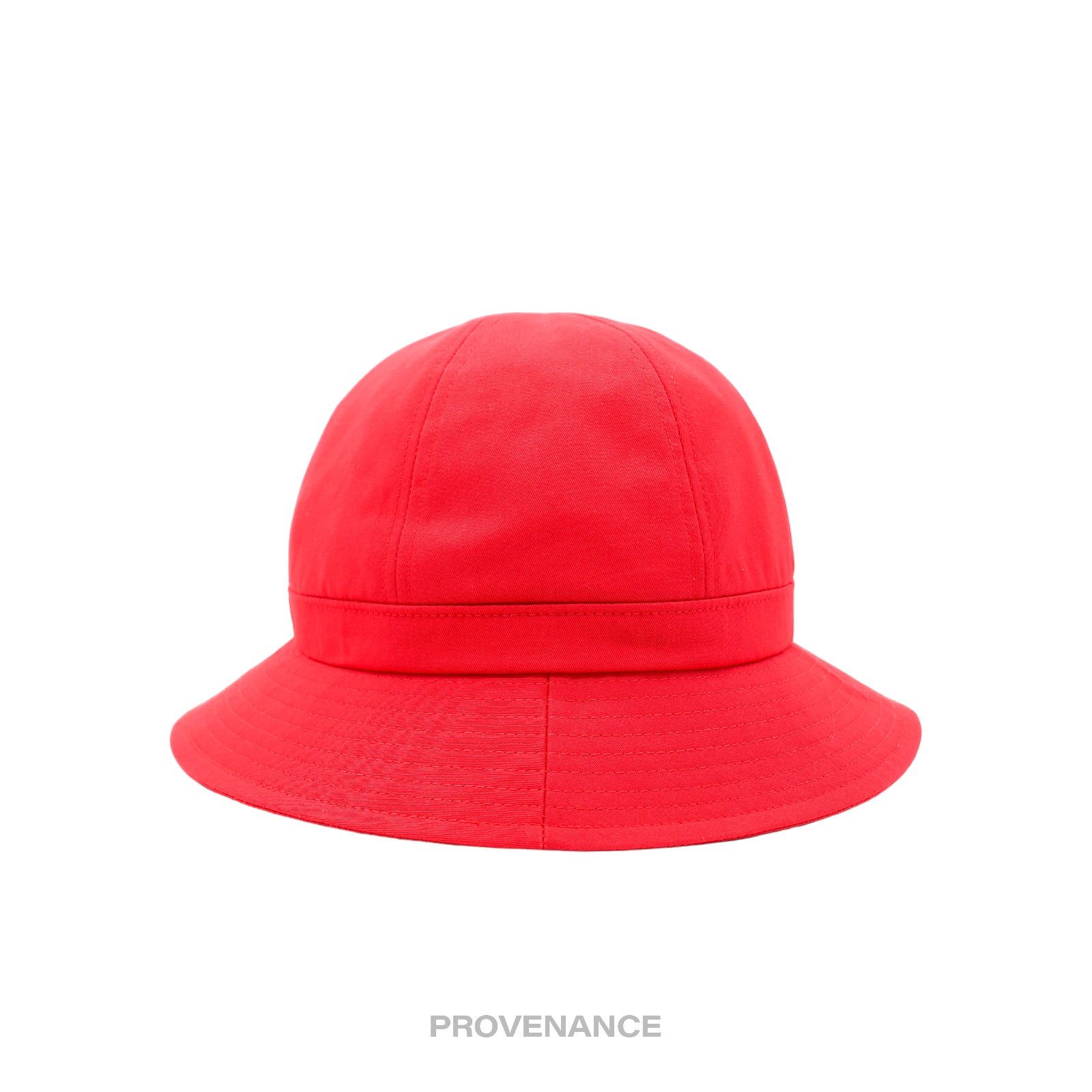 Balenciaga 🔴 Balenciaga BB Logo Embroidered Bucket Hat - Red Size ONE SIZE - 2 Thumbnail