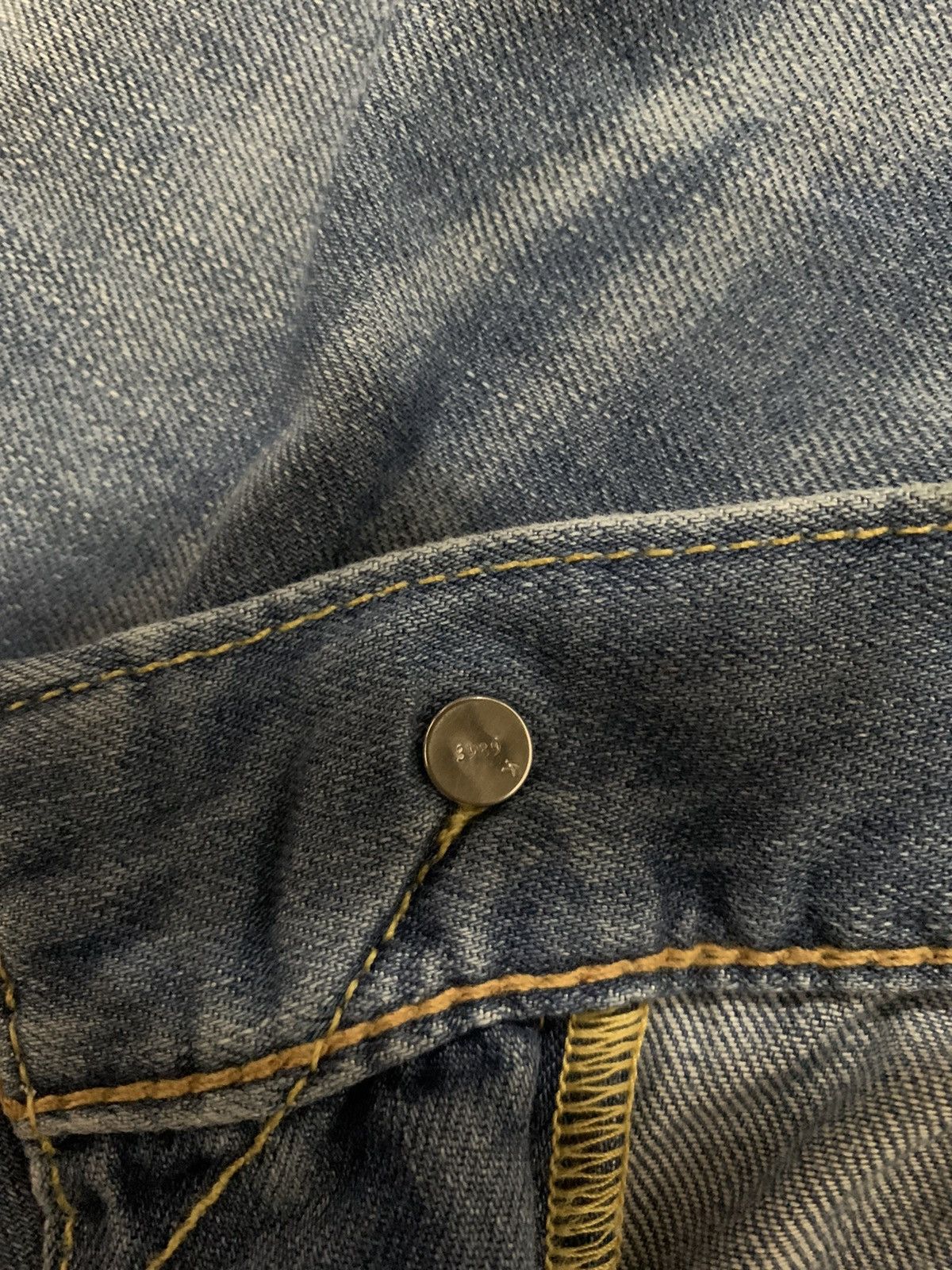 Levi's Vintage Clothing Vintage Levis 502 Blue Wash Distressed Denim Jorts Size US 31 - 6 Thumbnail