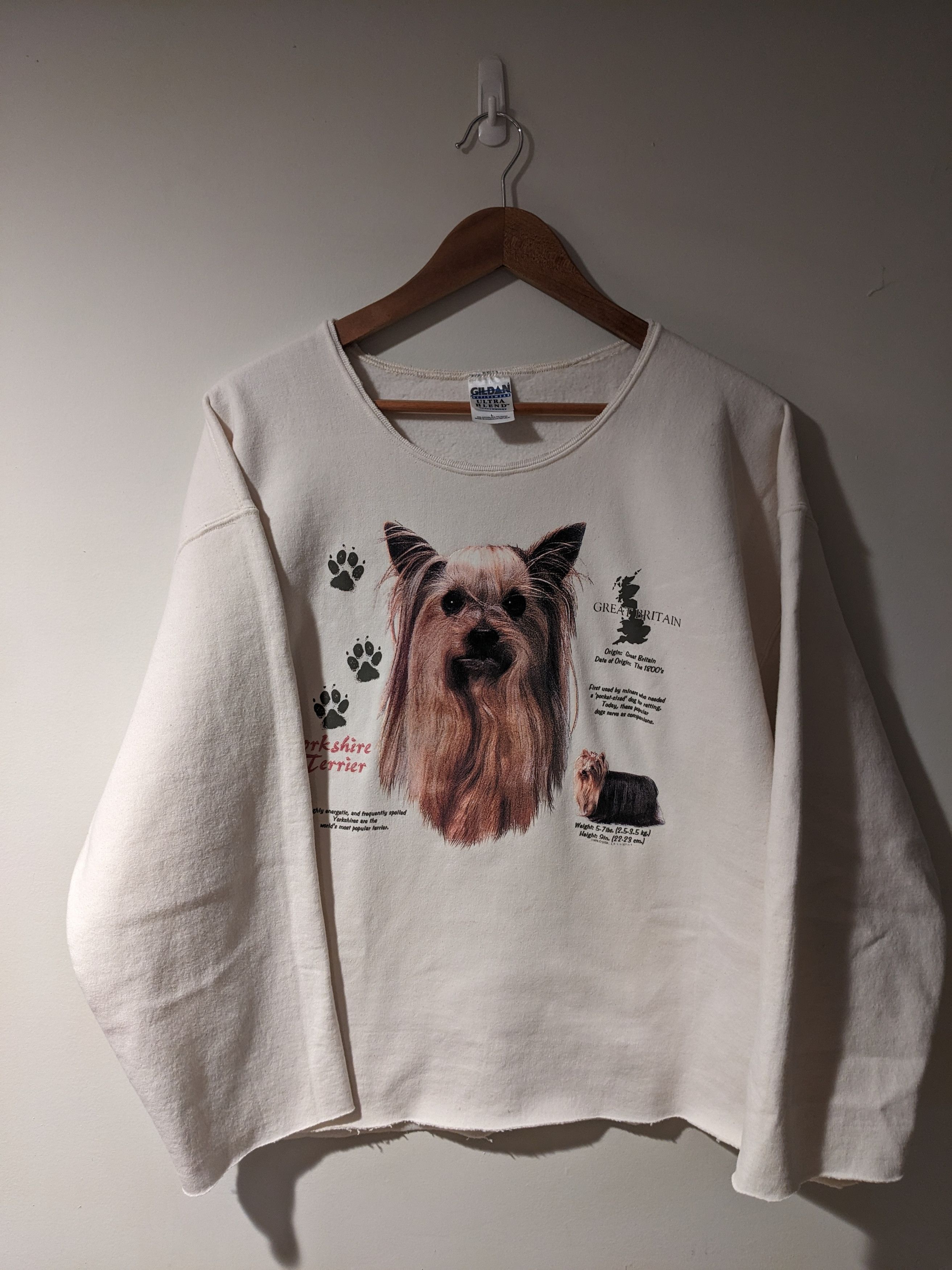 Vintage Vintage 90s Yorkshire Terrier Animal Nature Sweatshirt Size US L / EU 52-54 / 3 - 1 Thumbnail