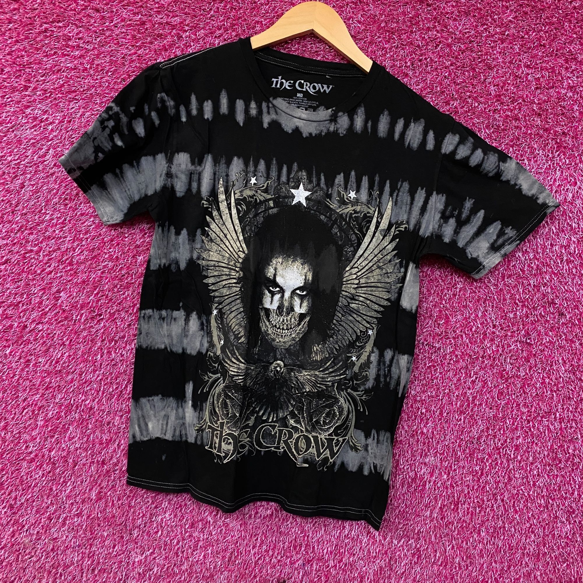 Other The Crow Winged Skull Face Tie-Dye T-Shirt Medium Size US M / EU 48-50 / 2 - 3 Thumbnail