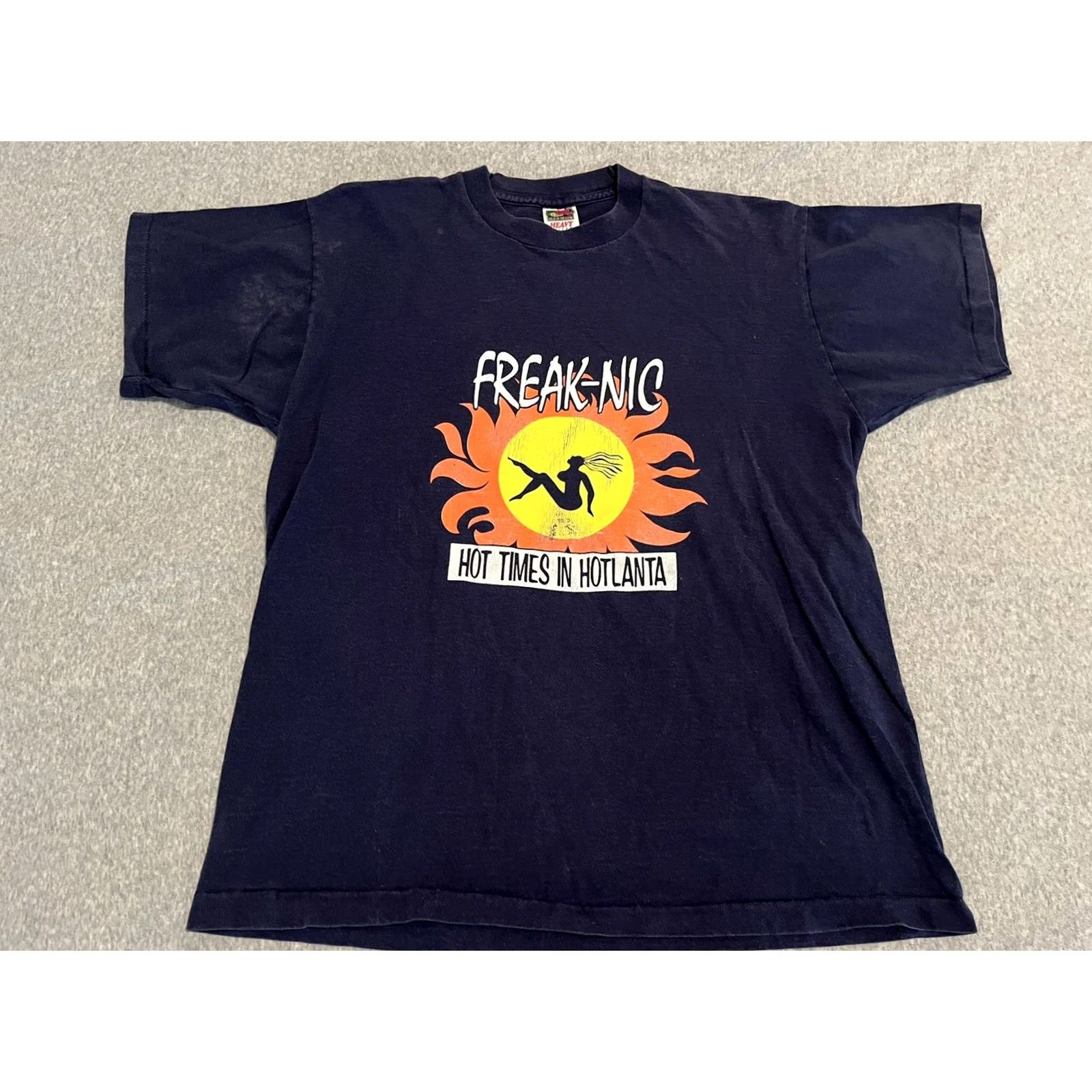 Fruit Of The Loom VINTAGE Freak-Nic Freaknic 1997 Hotlanta Shirt How Do You Want It 2PAC Tupac XL Tshirt Men Blue 90s Music Shirt Mens XL Size US XL / EU 56 / 4 - 3 Thumbnail
