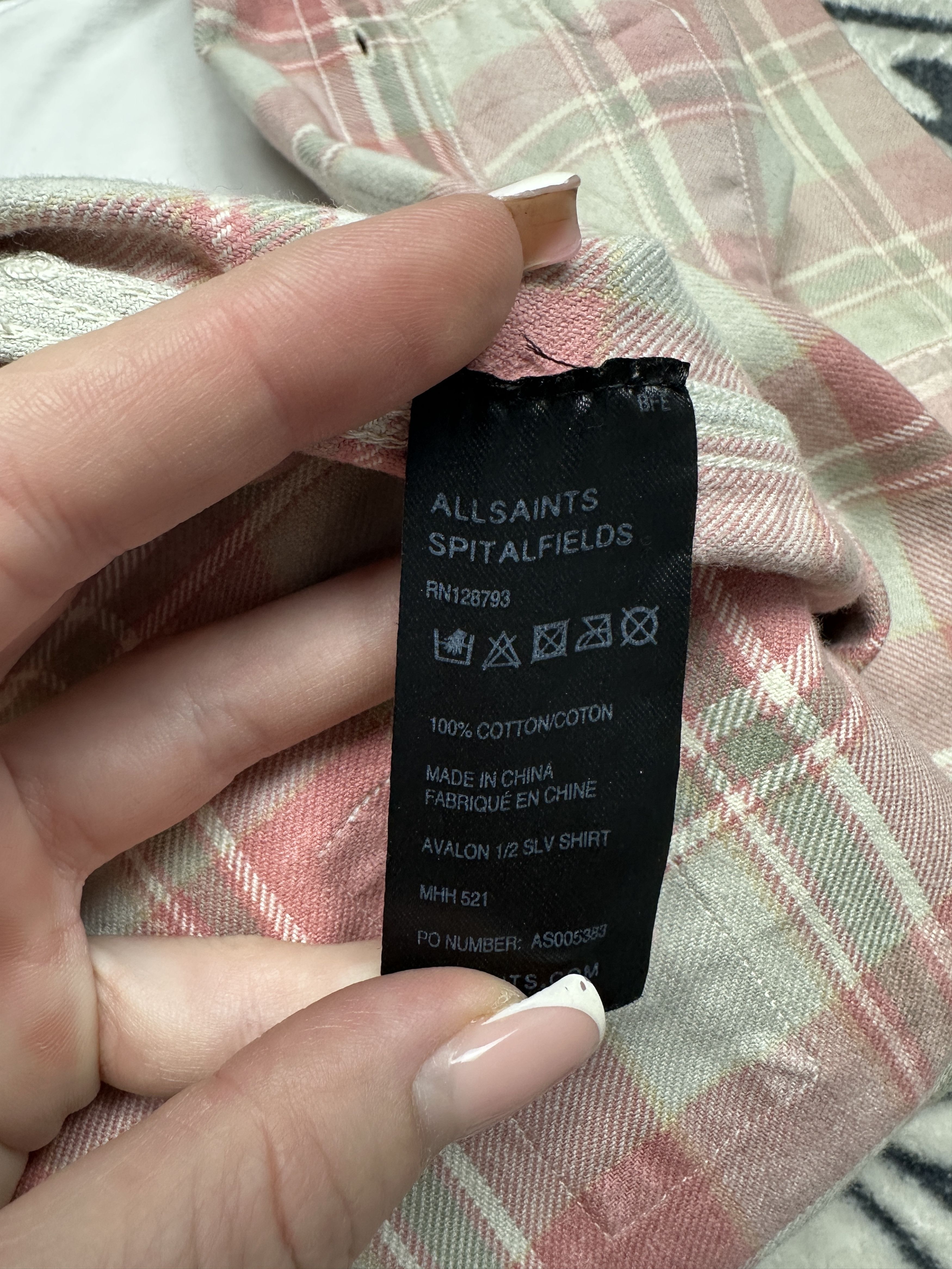 Allsaints Allsaints Vintage Mens Avalon 1/2 Sleeve Flannel Shirt Size US S / EU 44-46 / 1 - 5 Thumbnail
