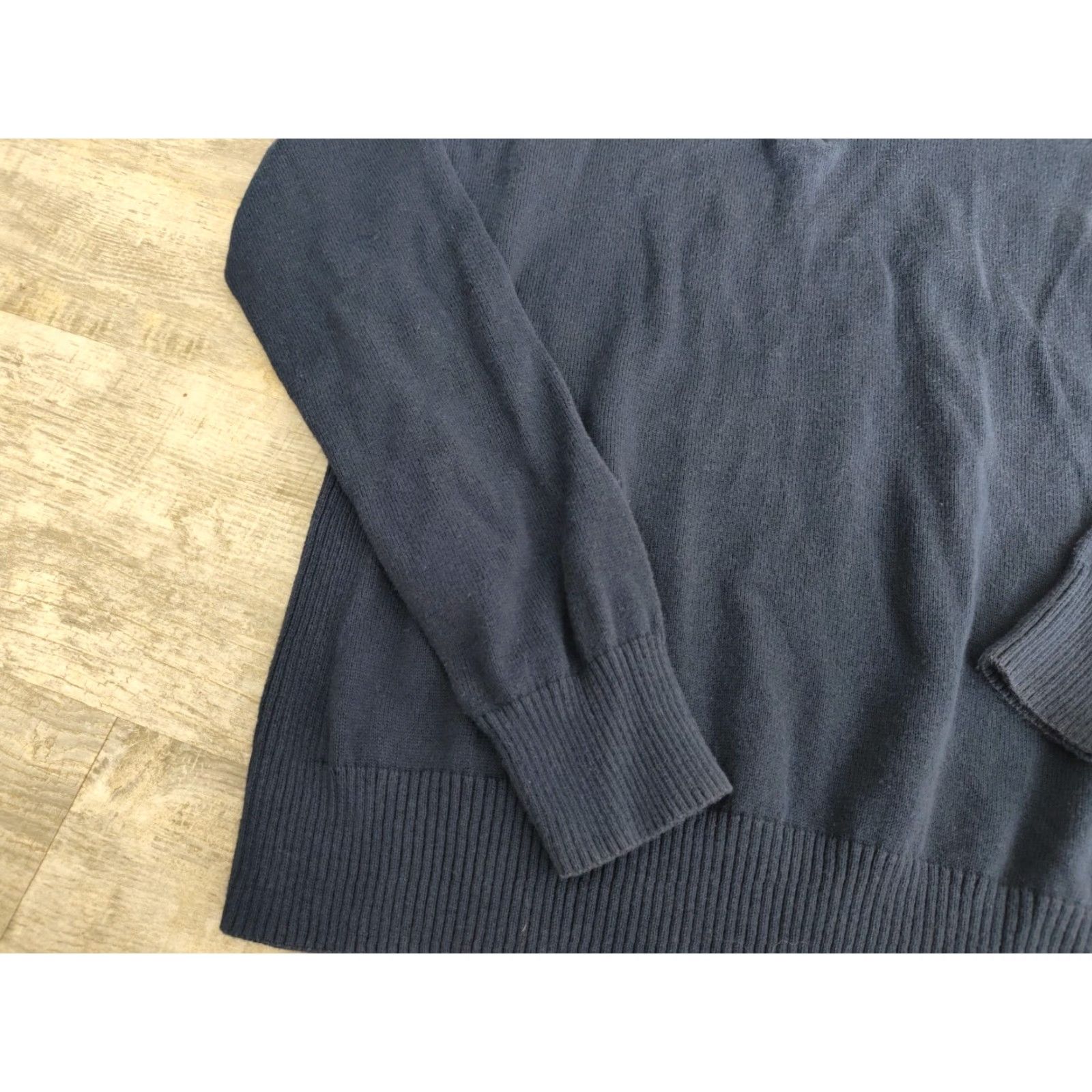 Vineyard Vines VINTAGE Vineyard Vines Women's Sweater Quarter Zip Pullover Long Sleeve Blue Cotton Slim Fit Size S Size S / US 4 / IT 40 - 3 Thumbnail