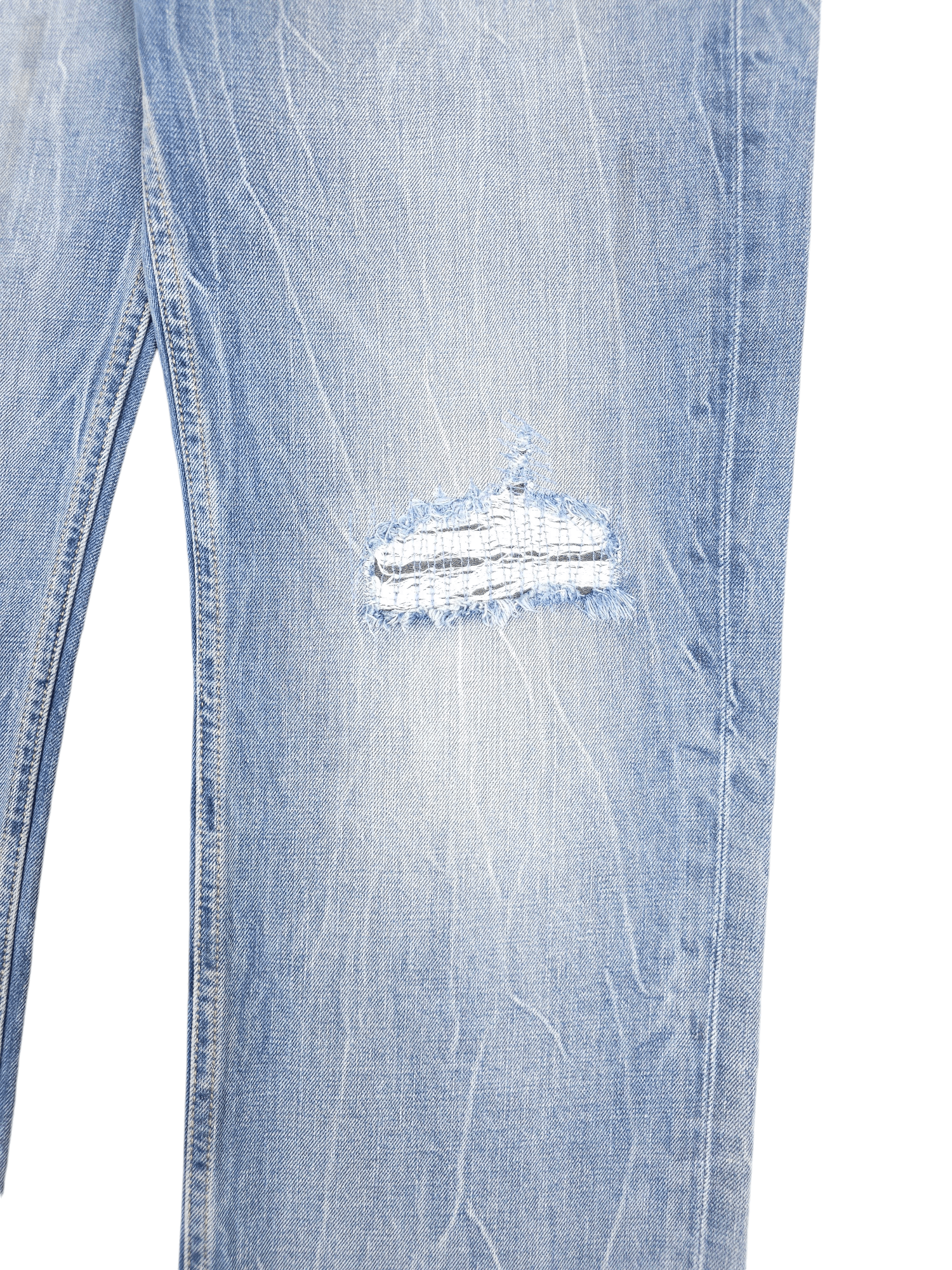 Levi's × Vintage 💎 33/32 Levi's 514 Vintage 90's Ripped Jeans 501 Straight Size US 33 - 6 Thumbnail