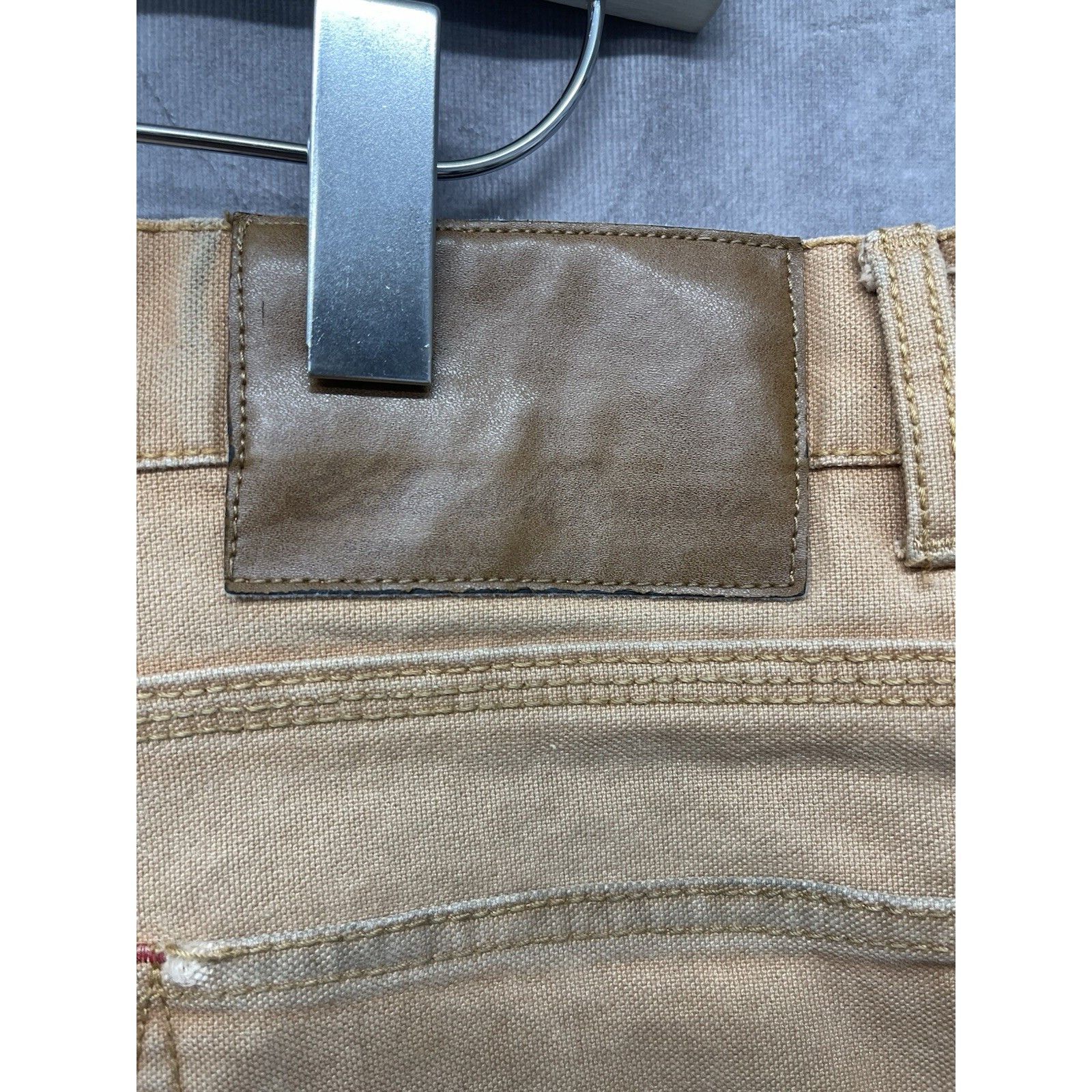 Eddie Bauer VTG 90 Y2K EDDIE BAUER WORKWEAR CANVAS CARPENTER PANTS BROWN Size US 40 / EU 56 - 5 Thumbnail