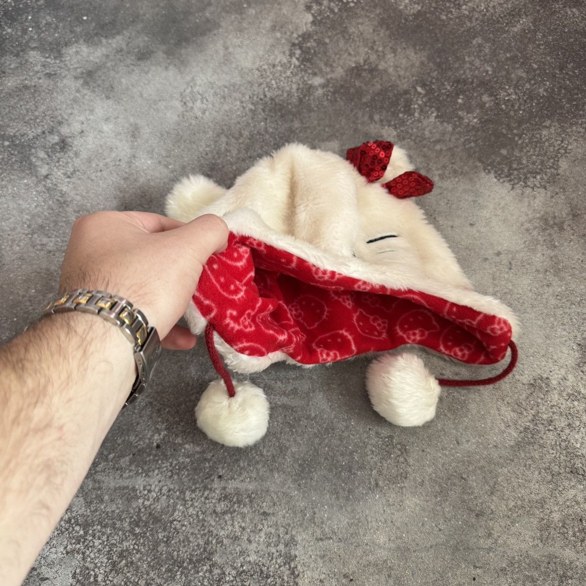 Hysteric Glamour × Japanese Brand × Vintage Hello Kitty Amazing Faux Fur Y2K Ushanka Hat Size ONE SIZE - 8 Thumbnail
