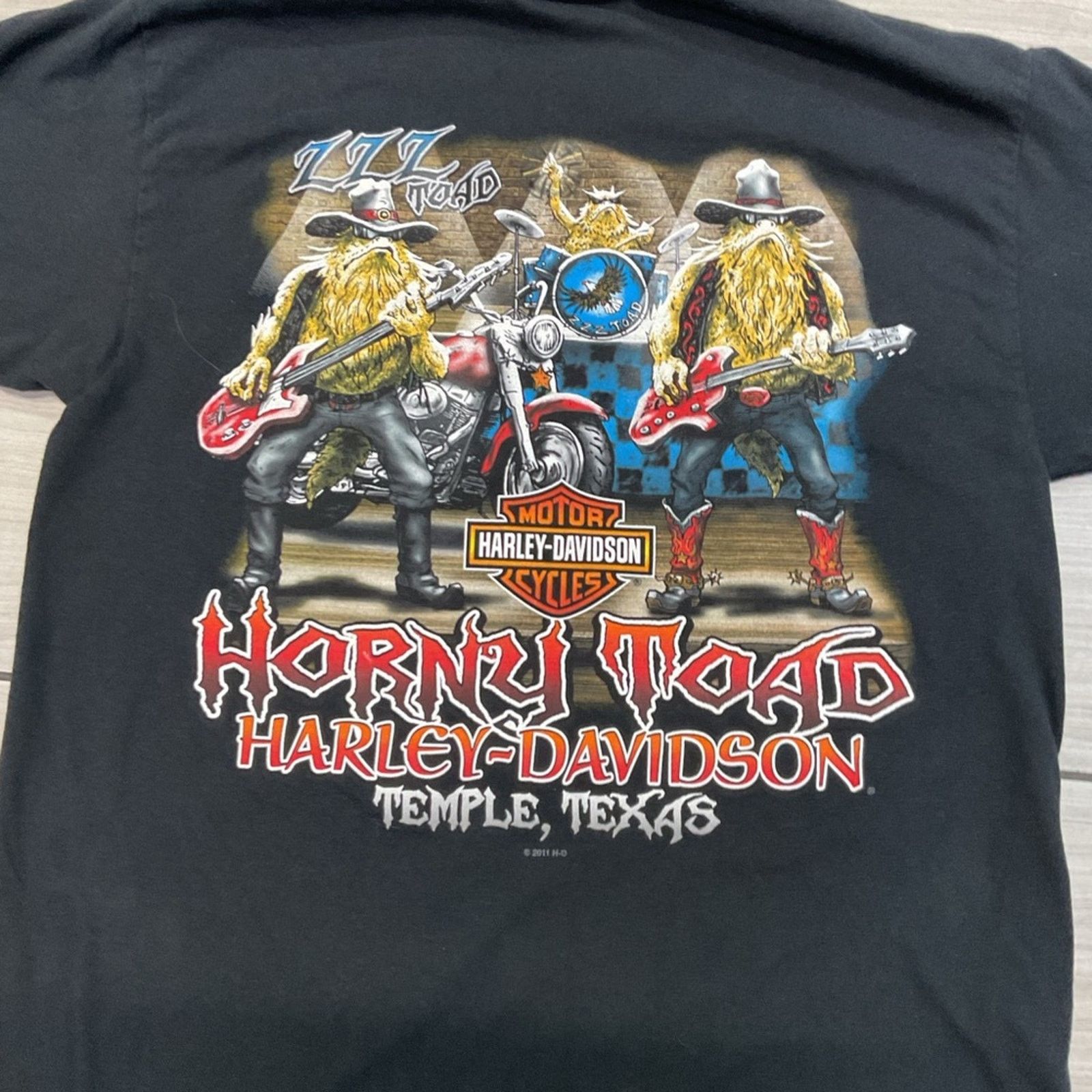 Harley Davidson Harley Davidson Temple Texas Horny Toad T-Shirt Size US M / EU 48-50 / 2 - 4 Thumbnail