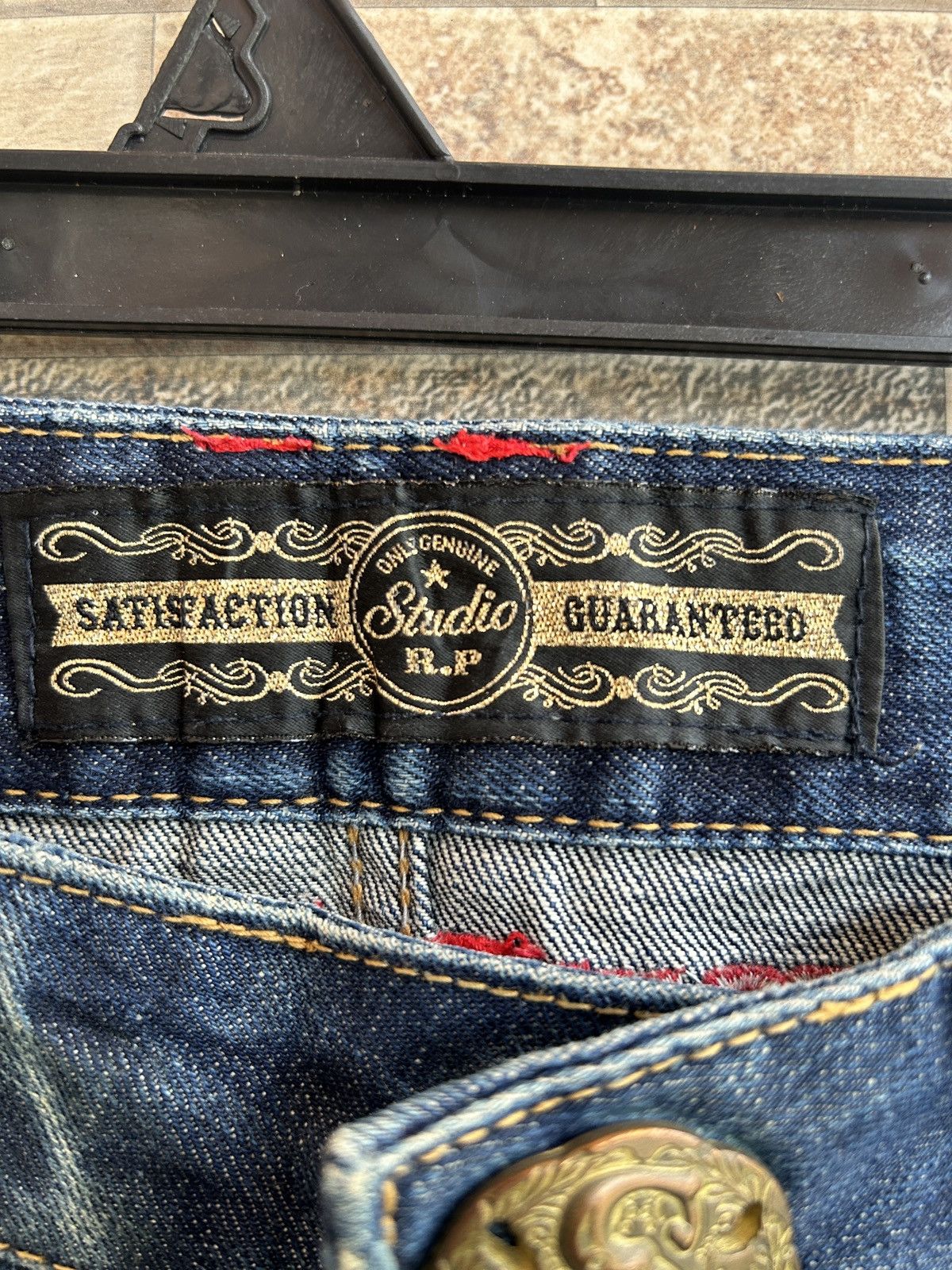 If Six Was Nine 90s Studio RP Faded Flared Bootcut Denim Pants Lgb Style Size US 26 / EU 42 - 4 Thumbnail
