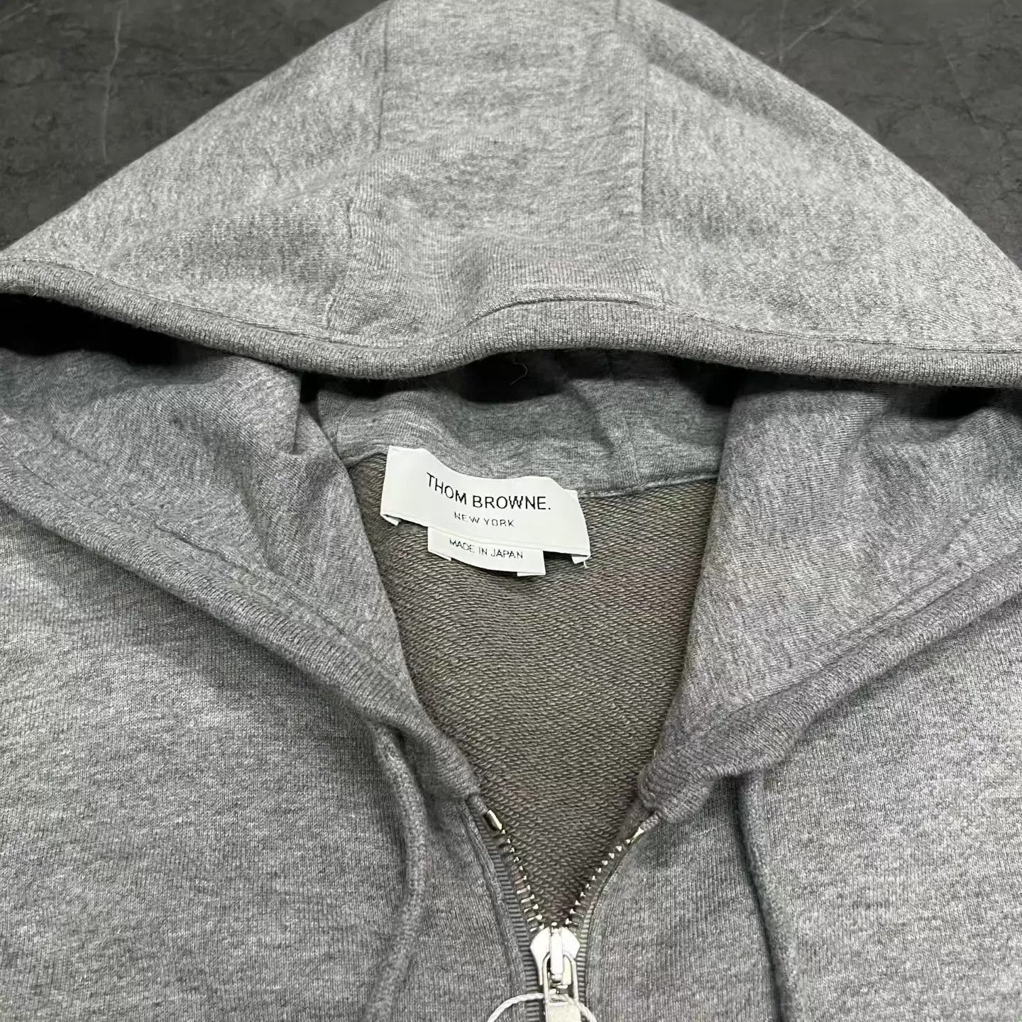Thom Browne Thom Browne Gray 4-Bar Hooded Zip Sweatshirt 4 Size S / US 4 / IT 40 - 6 Thumbnail