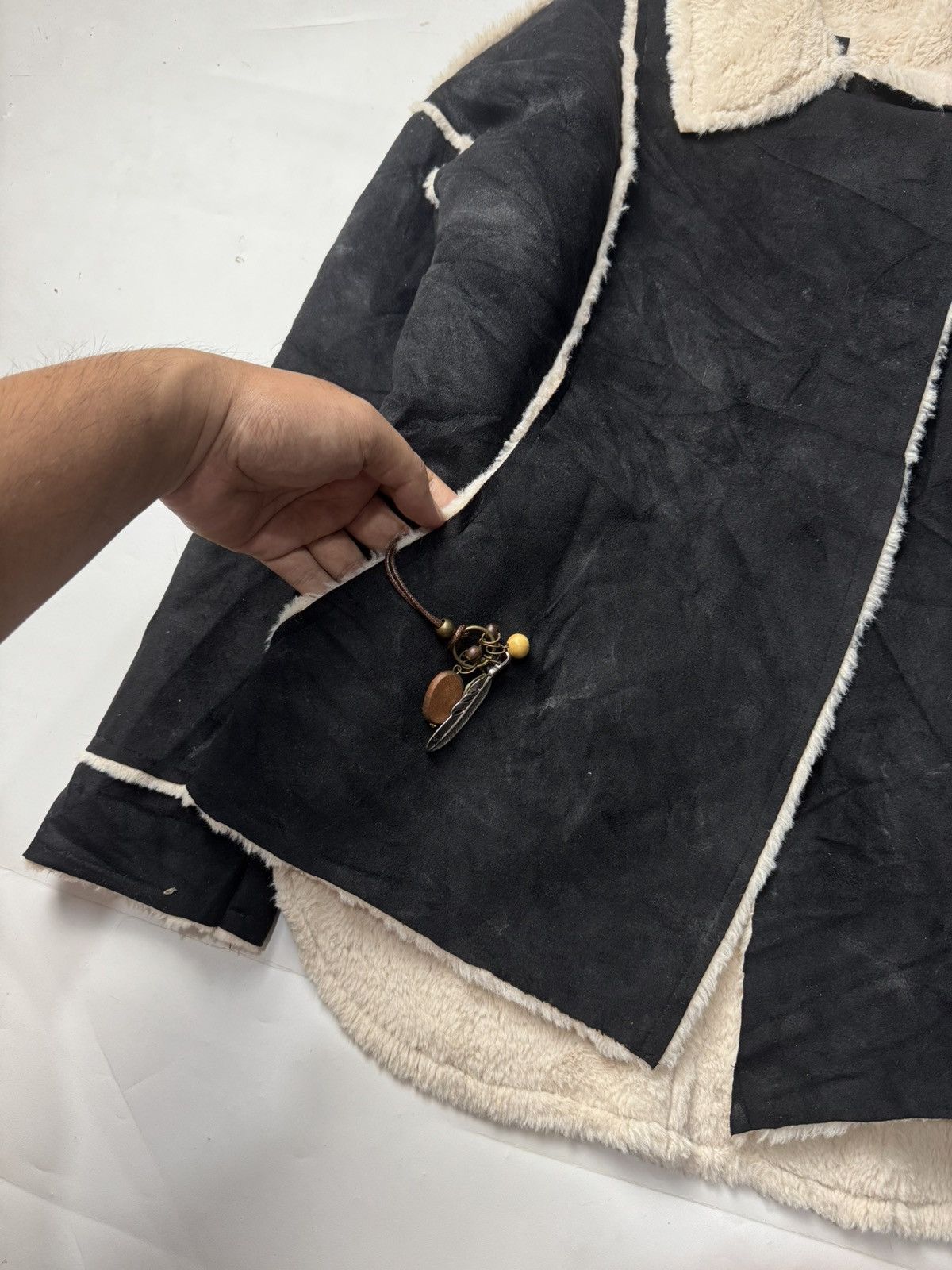 Japanese Brand Japanese Black Wax Asymmetrical Jacket Size US M / EU 48-50 / 2 - 5 Thumbnail