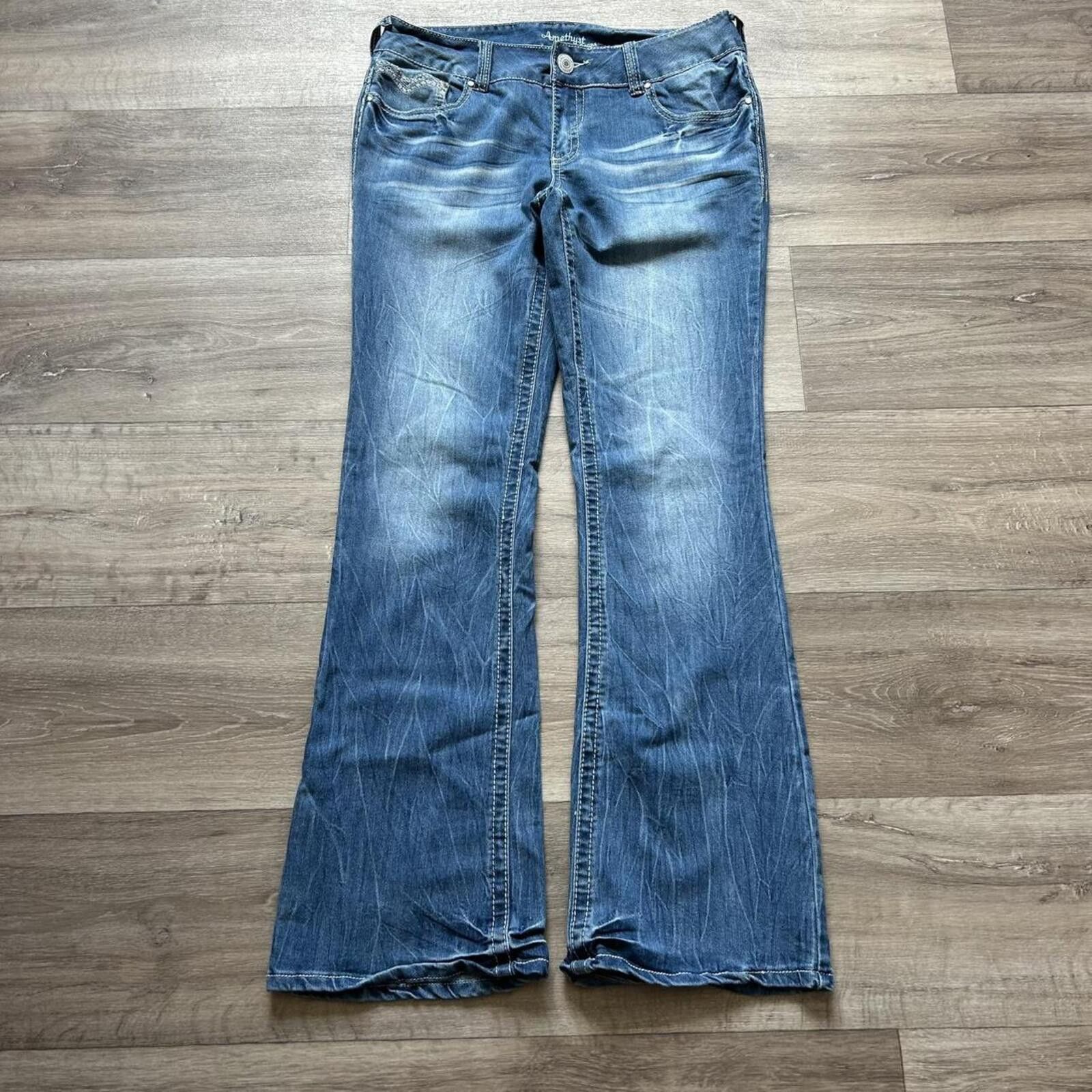 Other Sick Vintage y2k Flare Bootcut Denim Jeans size 11 Size 34" / US 12 / IT 48 - 2 Thumbnail