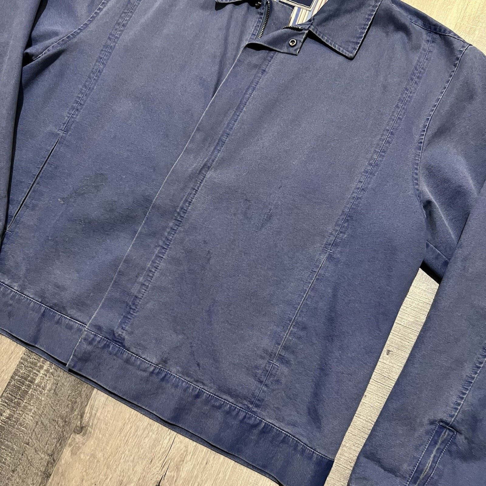 Other POST & POWELL Jacket Men's Cotton Canvas Faded Blue Bomber Size US XXL / EU 58 / 5 - 4 Thumbnail
