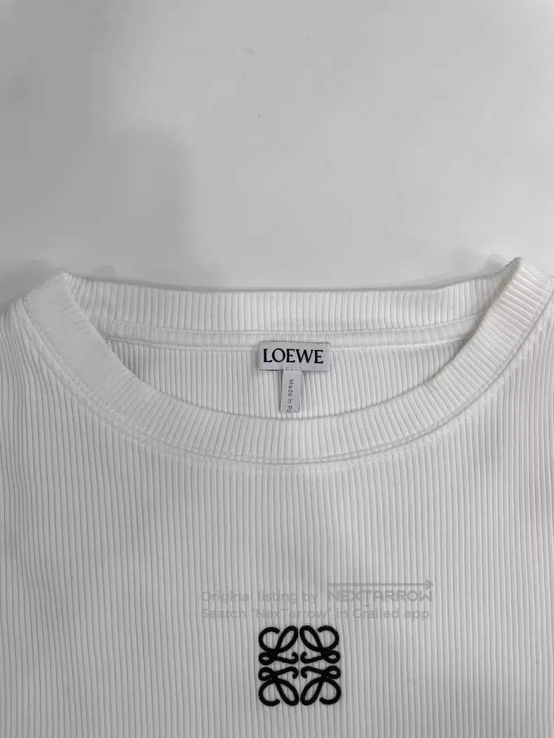 Loewe Loewe White Long Sleeve T-Shirt Size XS / US 0-2 / IT 36-38 - 4 Thumbnail