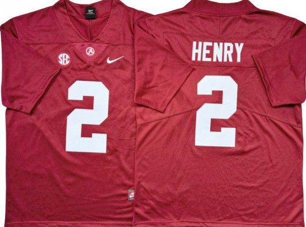 Other Alabama Crimson Tide 2 Derrick Henry Red Football Jersey Size US M / EU 48-50 / 2 - 3 Thumbnail