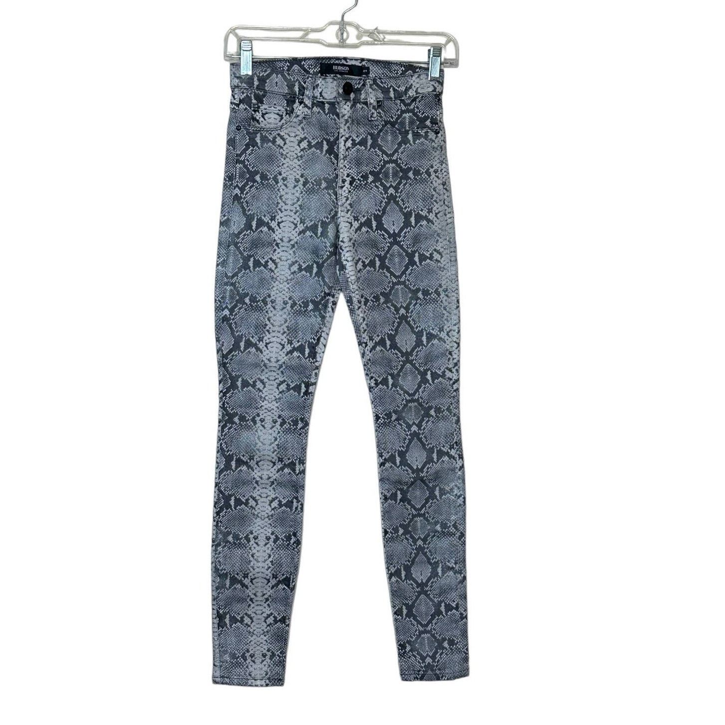 Hudson Hudson shimmery python skinny stretch jeans size 24 - 0 Size 25" / US 0 / IT 36 - 1 Thumbnail