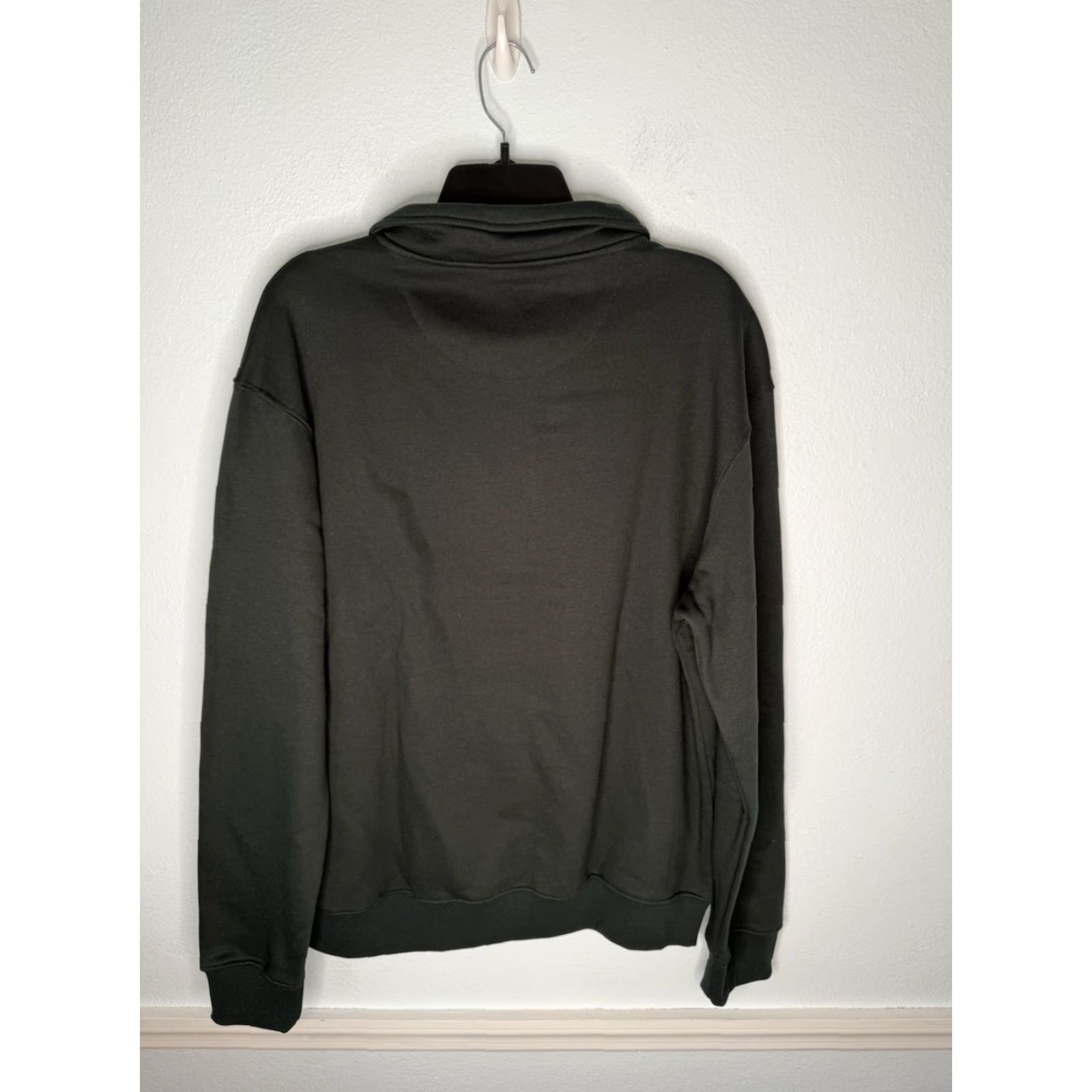 Denime Denim & Flower Sweatshirt Mens XL Pullover Hooded Cotton Blend Green 24in Chest 27in Long Slim Relaxed Classic Outdoor Modern Size US XL / EU 56 / 4 - 2 Thumbnail