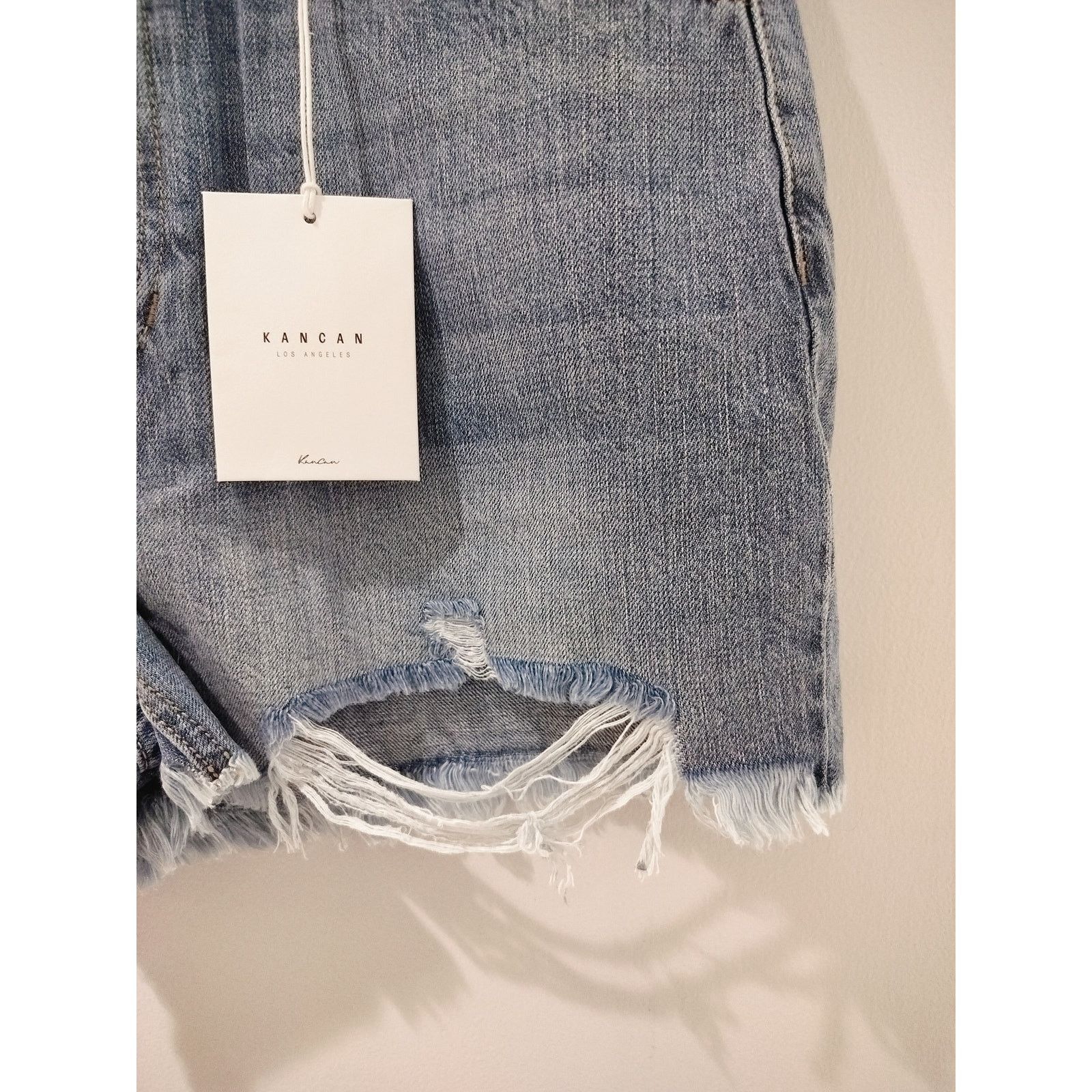 Other KanCan High Rise Distressed Shorts Light Wash Size 13 * Size 30" / US 8 / IT 44 - 3 Thumbnail