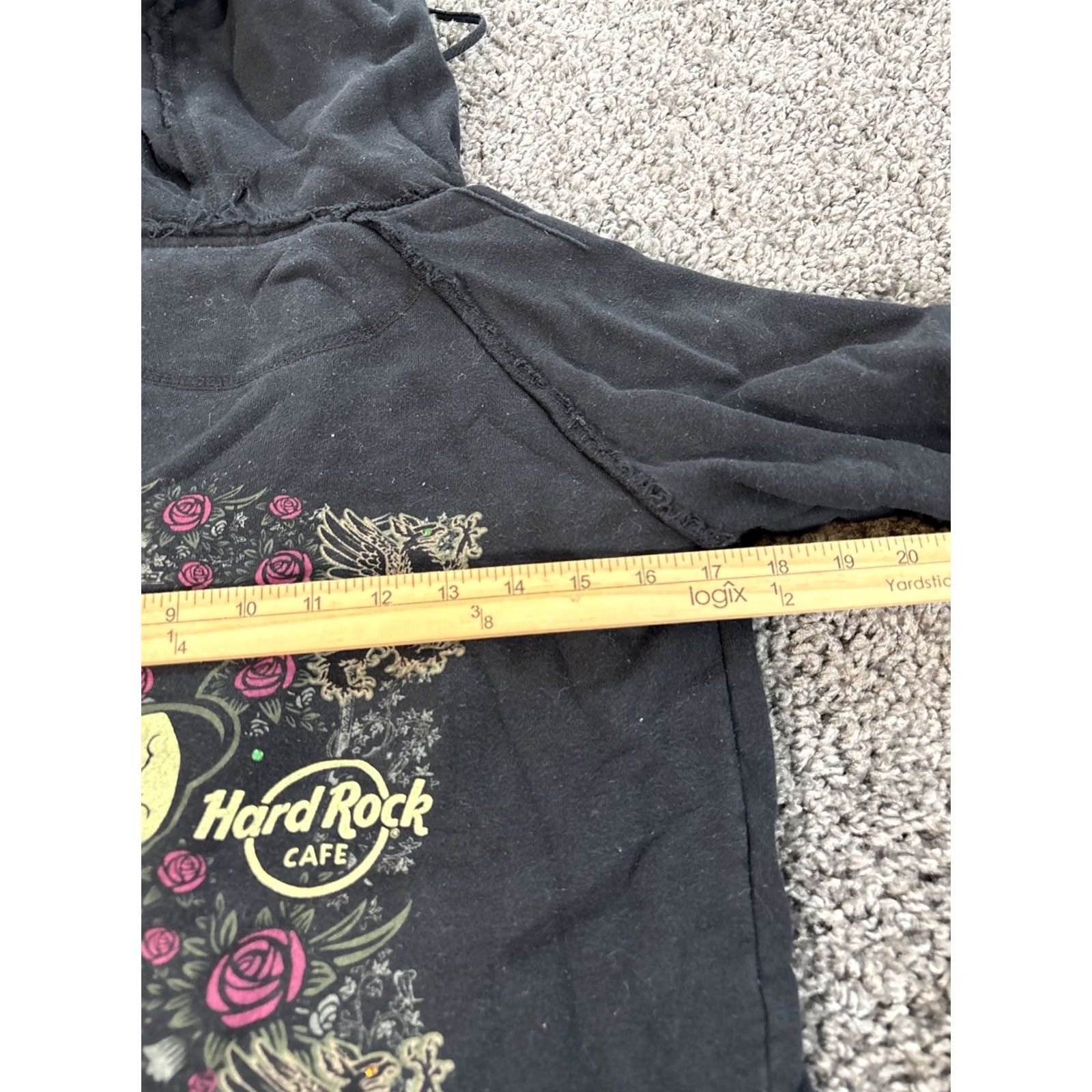 Hard Rock Cafe Hard Rock Hoodie Skull Full Zip Black Women’s L Size L / US 10 / IT 46 - 3 Thumbnail