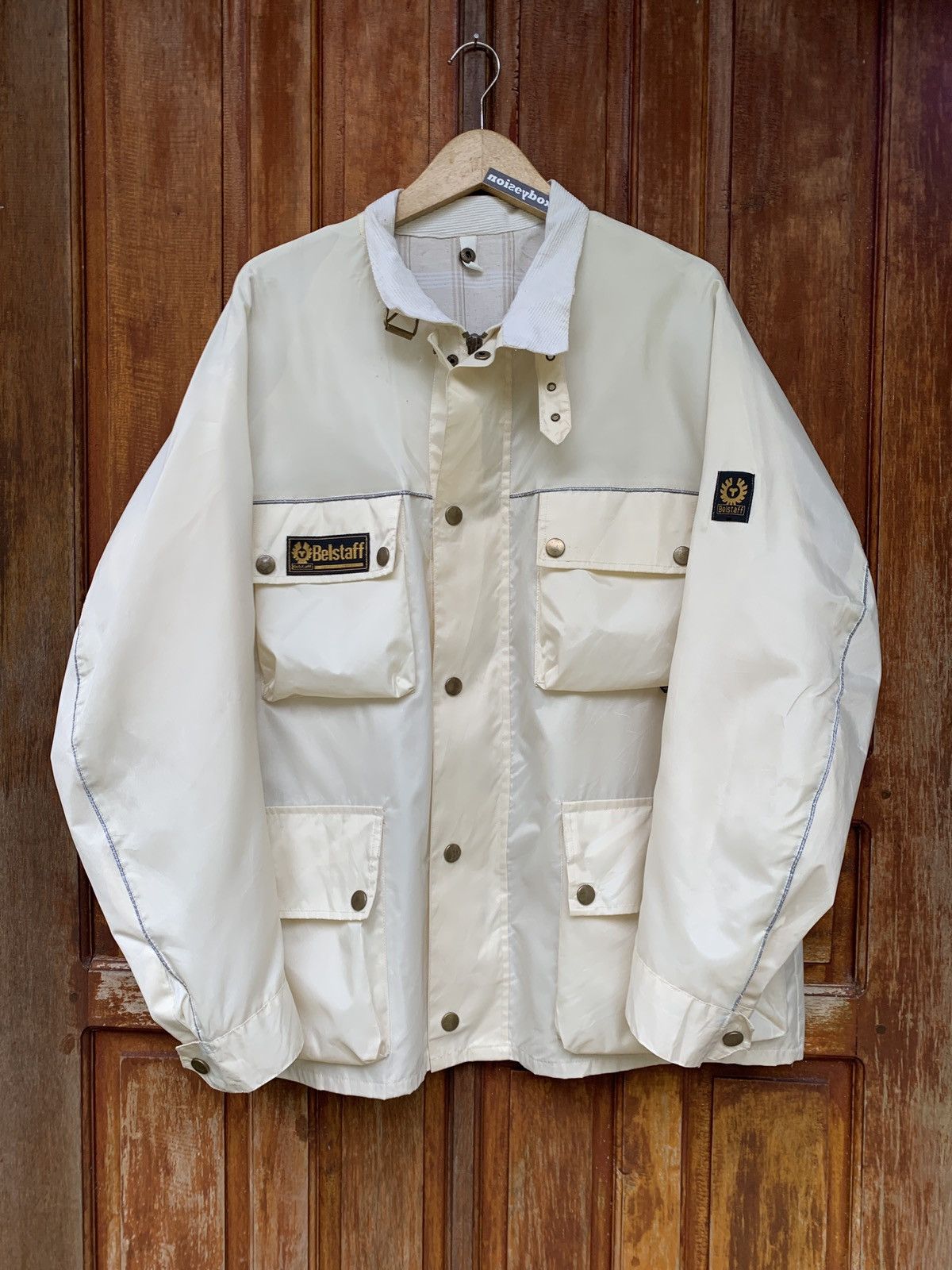 image of (Sold)00S Belstaff Tourmaster 500 Motorcycle Parka Jacket in White, Men's (Size Large)