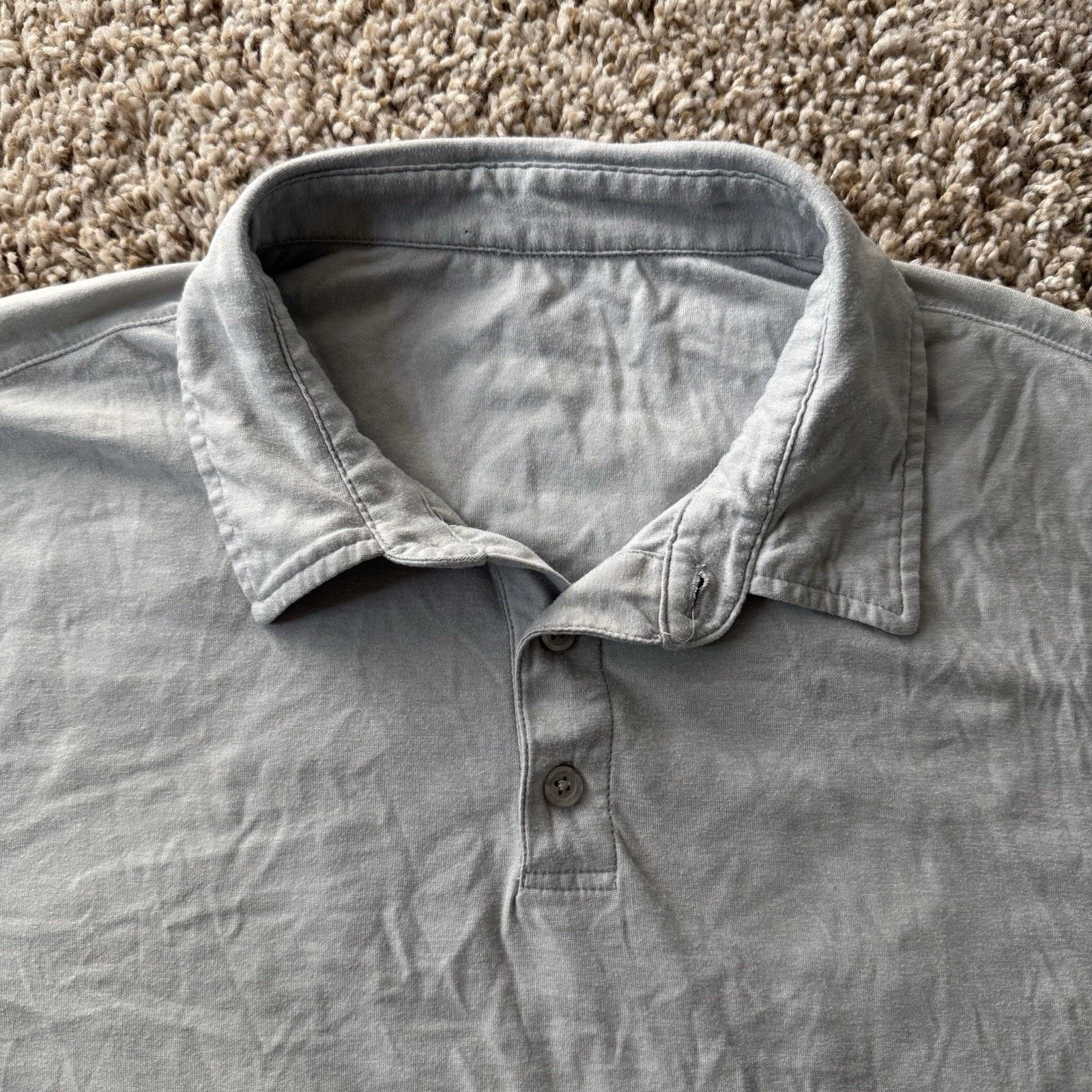Vuori Vuori Strato Tech Polo Athletic Shirt Light Grey Blue Size M Size US M / EU 48-50 / 2 - 4 Thumbnail