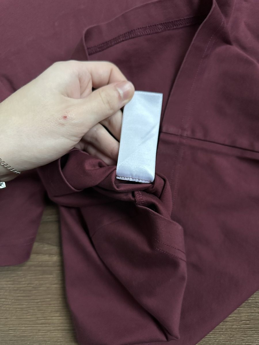 Lanvin Lanvin Logo Shirt Maroon Size US S / EU 44-46 / 1 - 8 Thumbnail