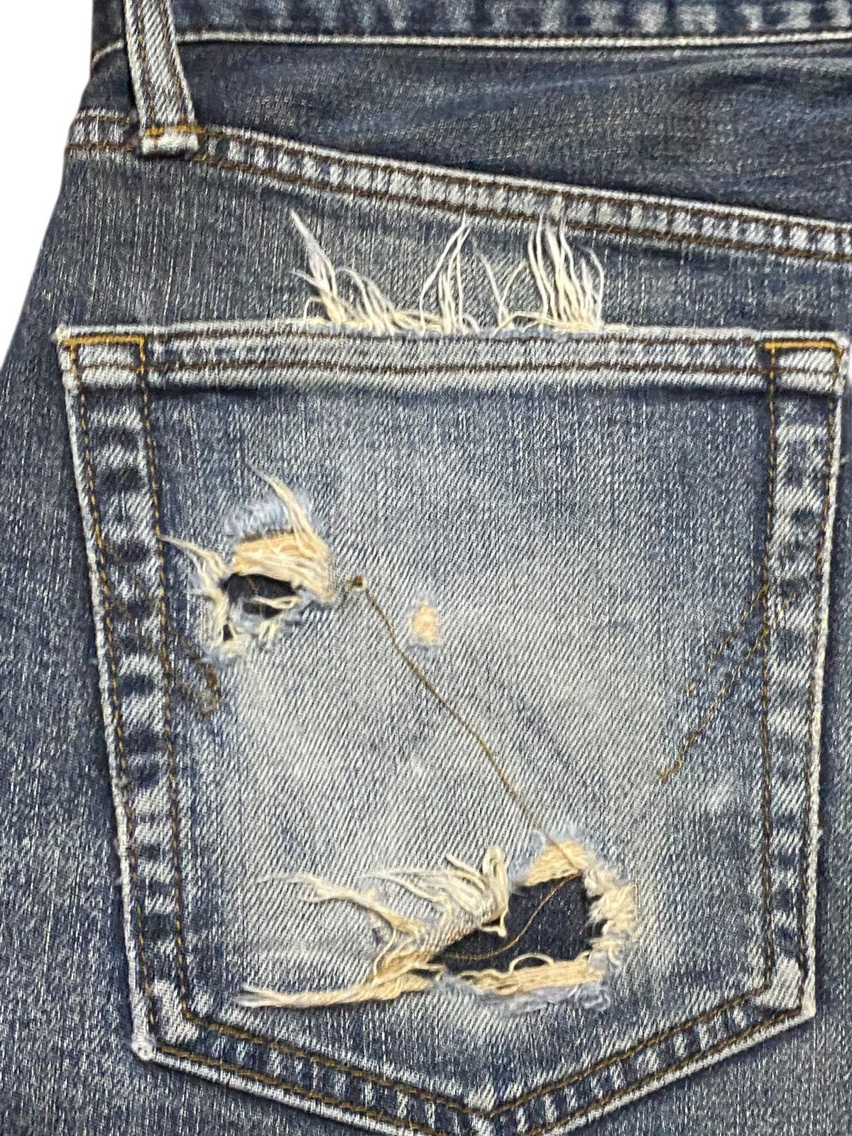Junya Watanabe Vintage Japanese Brand Edwin Us Classic Distressed Jeans Size US 34 / EU 50 - 14 Thumbnail