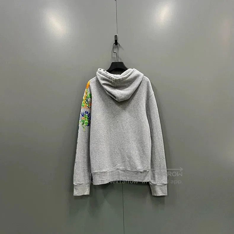 Gucci Gucci Gray Belt Logo Hoodie. Size US M / EU 48-50 / 2 - 2 Thumbnail