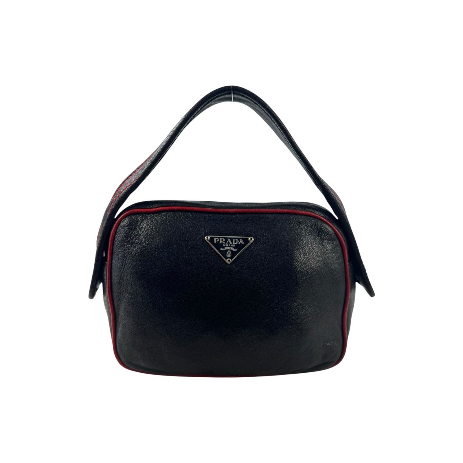 Prada Prada Mini Nappa Leather Handbag Size ONE SIZE - 1 Thumbnail