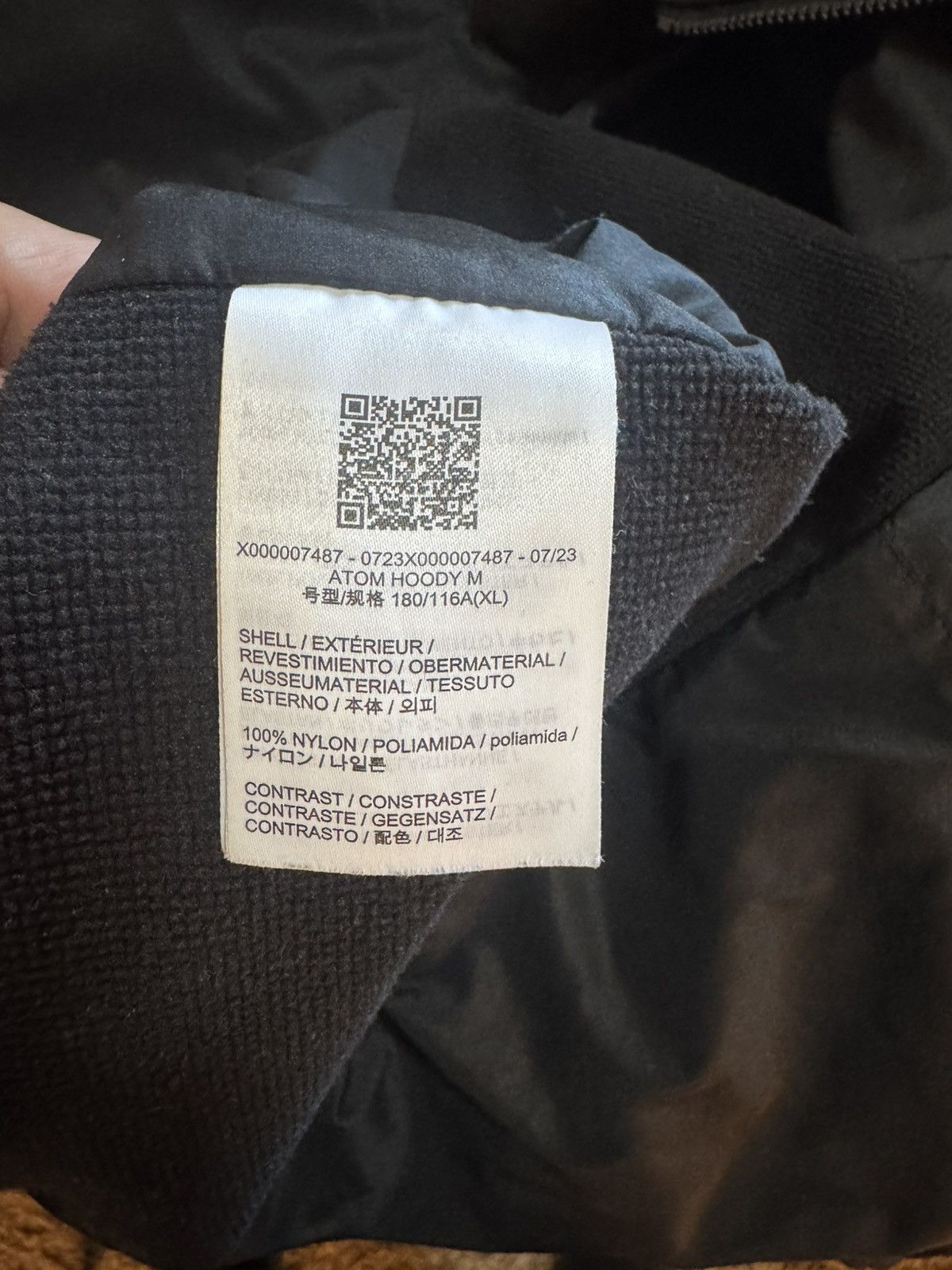 Arc'teryx Arcteryx Atom Hoody XL Black Size US XL / EU 56 / 4 - 5 Thumbnail