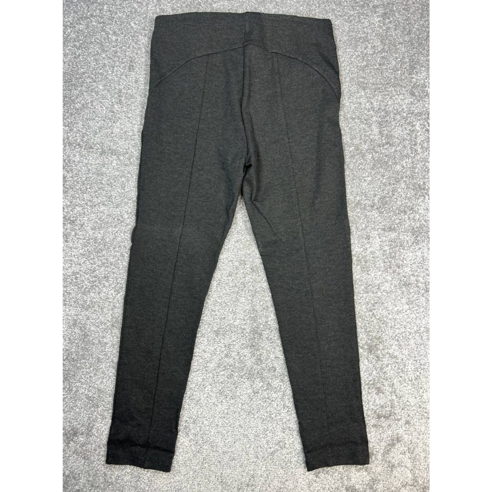 Ann Taylor Ann Taylor Legging Womens 12 Gray Stretch High Rise Seamed Ponte Side Zip New Size 34" / US 12 / IT 48 - 2 Thumbnail