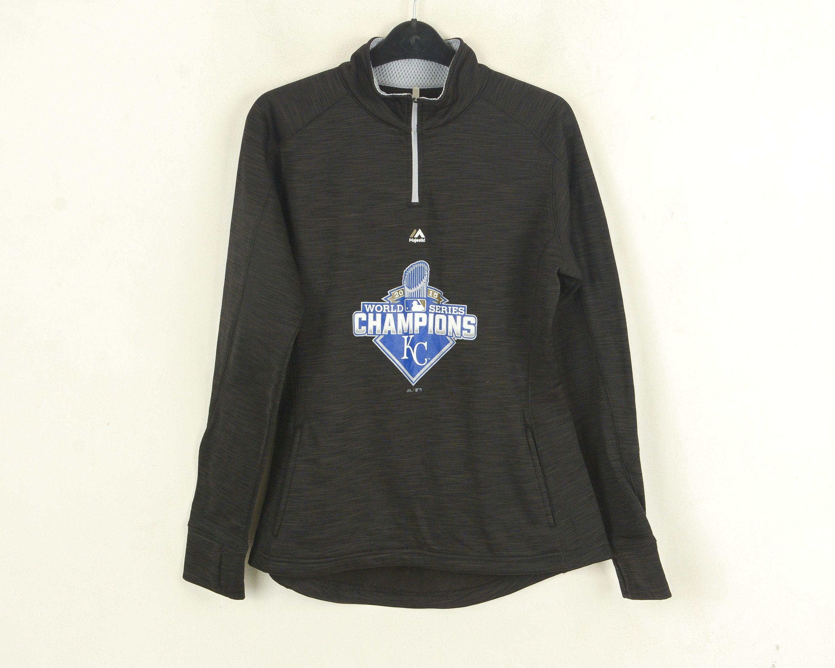 Majestic Kansas City Royals 2015 World Champions Womens M Jumper Size M / US 6-8 / IT 42-44 - 1 Thumbnail