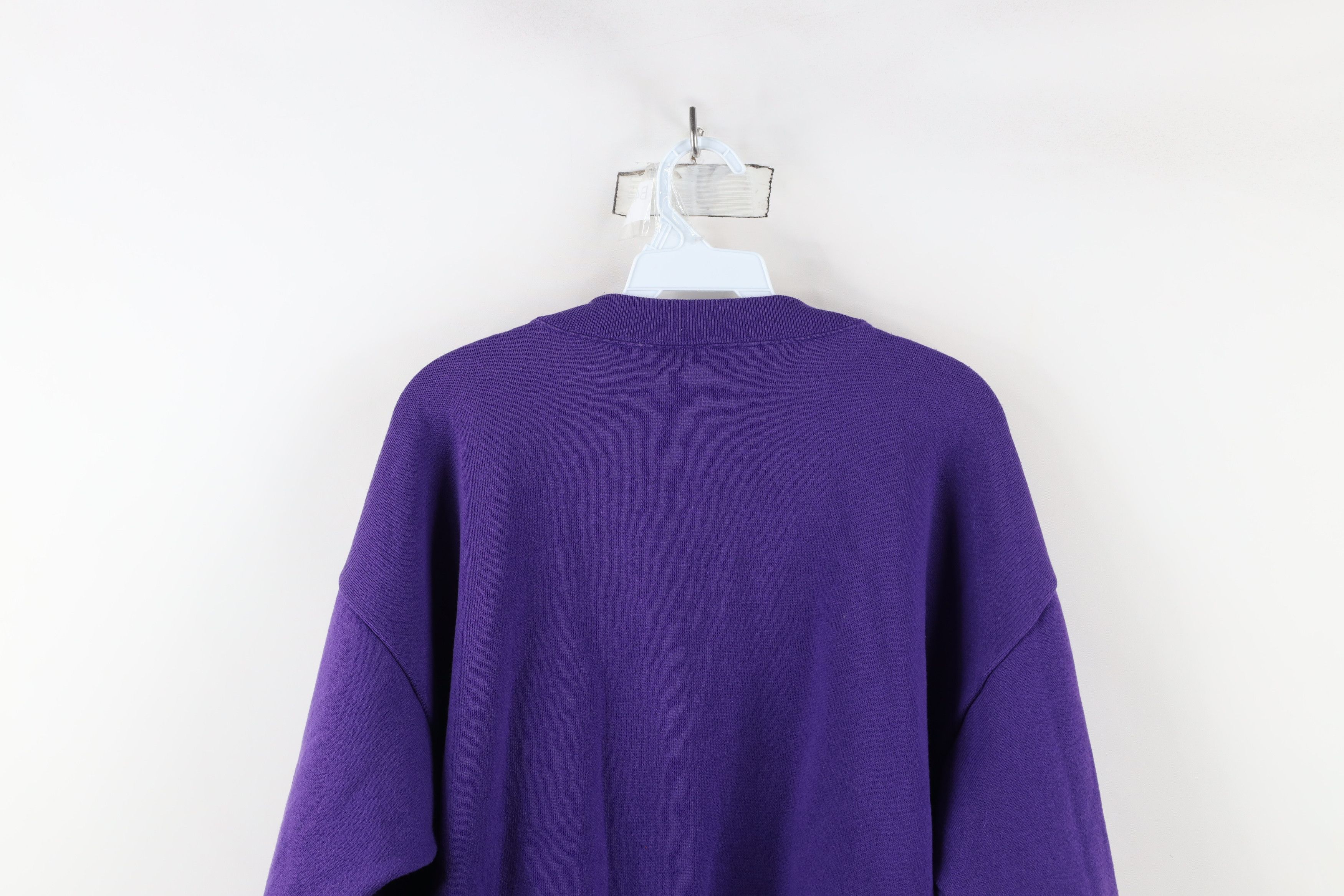 Vintage Vintage 90s Streetwear Snow Birds Sweatshirt Purple USA Size L / US 10 / IT 46 - 11 Thumbnail