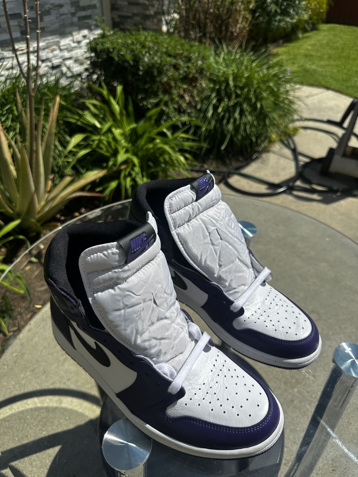 Jordan Brand Jordan 1 Retro High Court Purple White Size US 13 / EU 46 - 5 Thumbnail