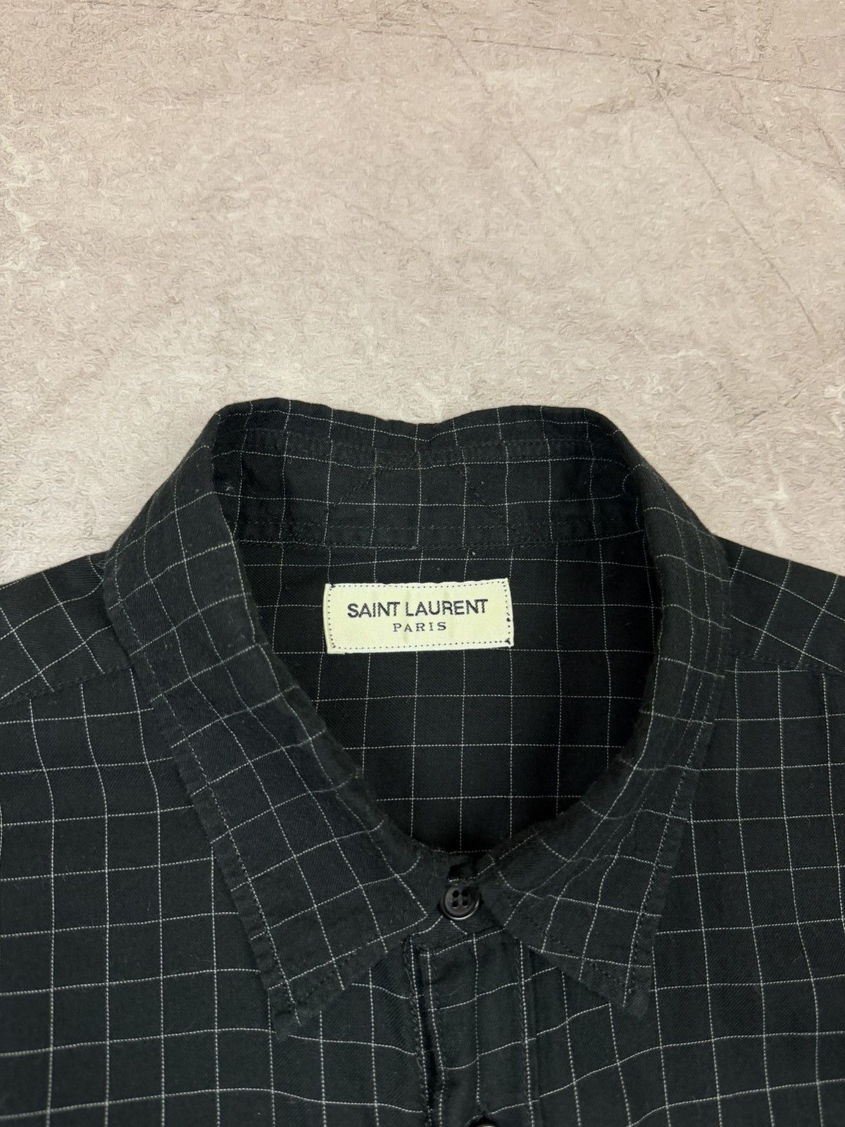 Saint Laurent Paris Saint Laurent Paris Button Up Shirt Made in Japan Size US L / EU 52-54 / 3 - 3 Thumbnail