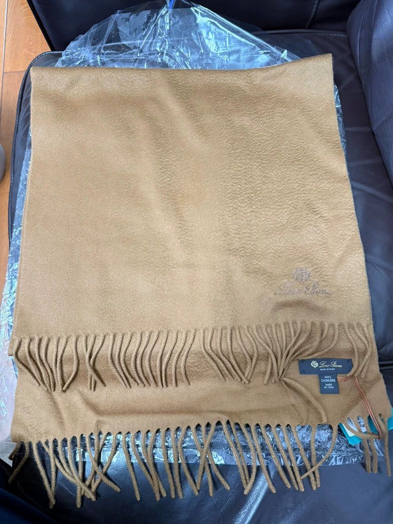 Loro Piana LORO PIANA Yellow pure cashmere scarf Size ONE SIZE - 1 Thumbnail