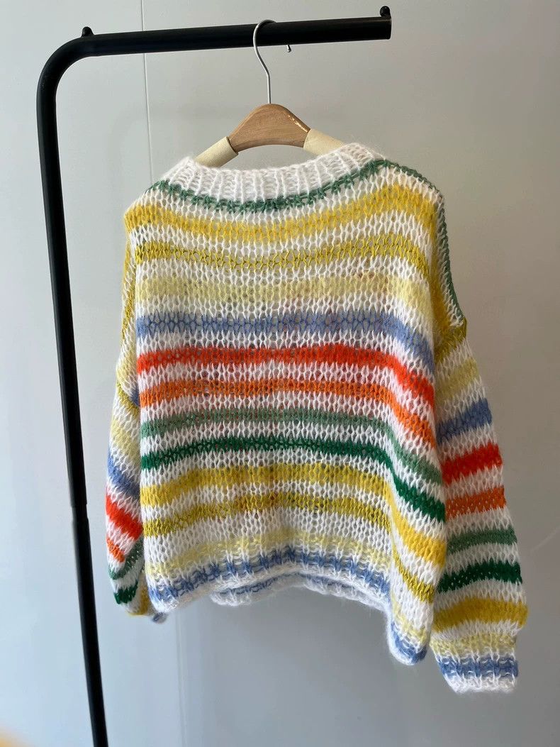 Loewe LOEWE Wool blend rainbow striped loungers Size XS / US 0-2 / IT 36-38 - 6 Thumbnail