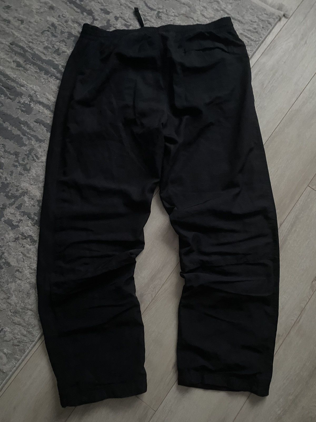 Nike Vintage Nike Baggy Nylon Track Pants Drill Balck Oversized Size US 38 / EU 54 - 5 Thumbnail