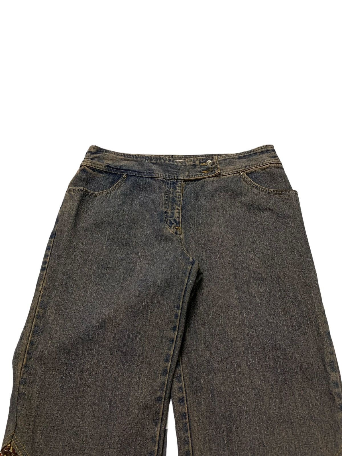 Faded Glory Faded Glory Up cycle Flared Hybrid Jeans Size US 34 / EU 50 - 6 Thumbnail