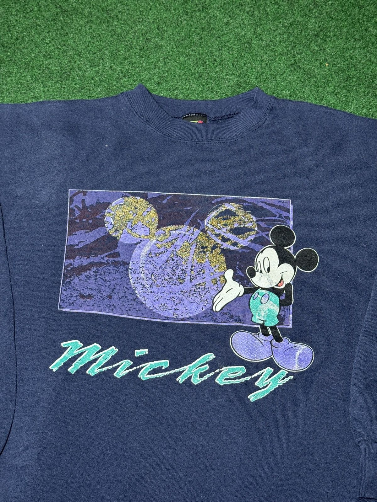 Disney × Vintage Vintage 90s Mickey Mouse Retro Disney Cartoon Sweatshirt Size L / US 10 / IT 46 - 2 Thumbnail
